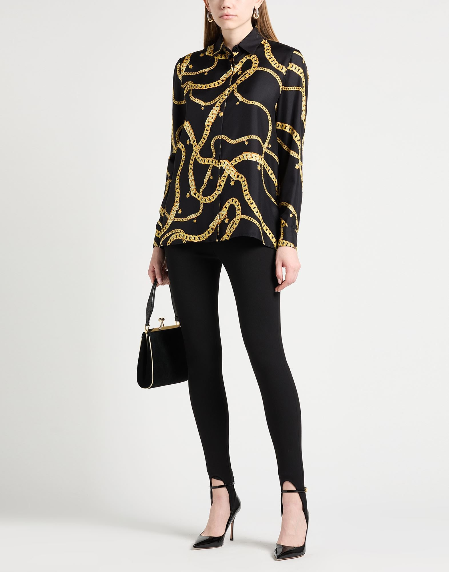 Black Women's Patterned Shirts & Blouses - 2