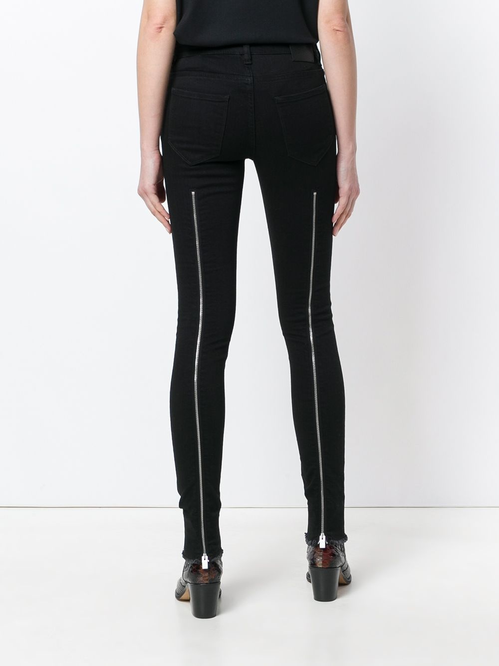 Zip detail skinny jeans - 4