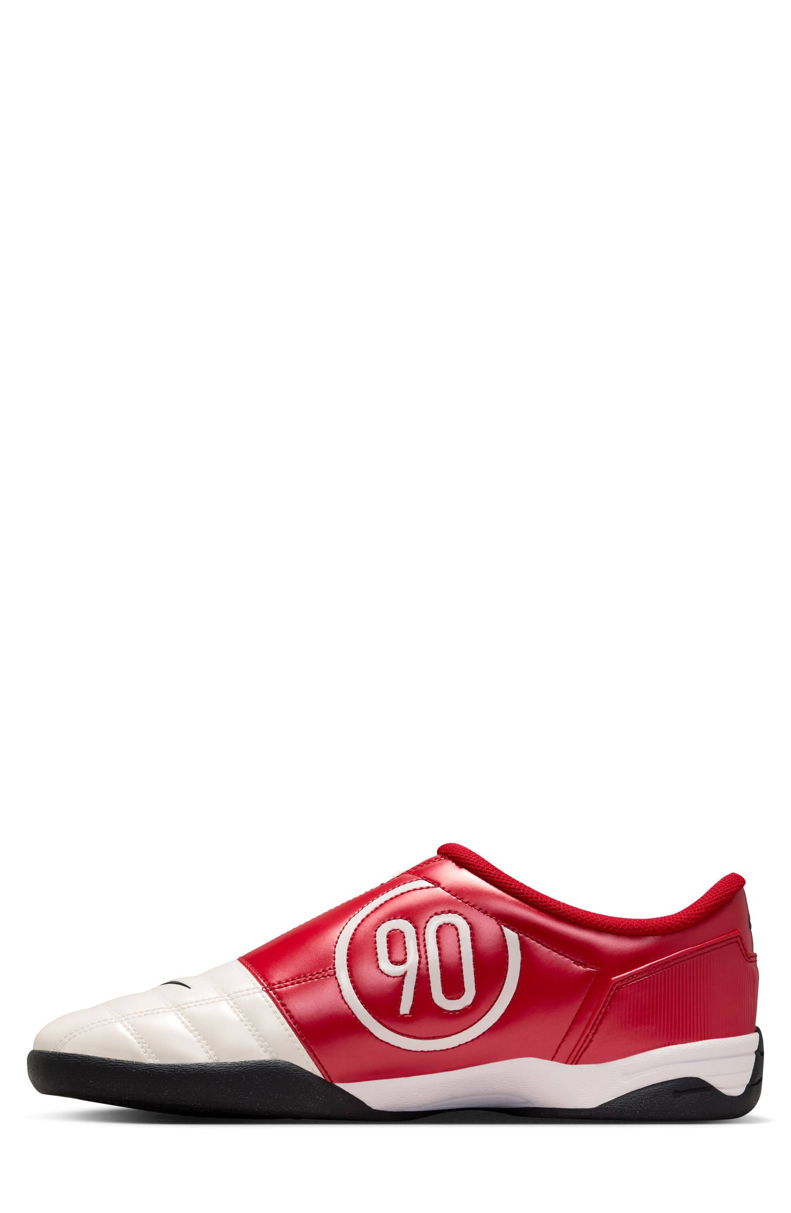 Nike Total 90 Soccer Sneaker in White/Black/Gym Red at Nordstrom - 6