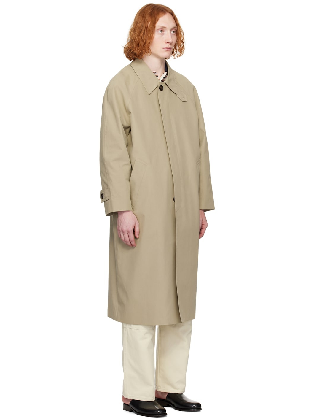 Taupe Refined Mac Coat - 2