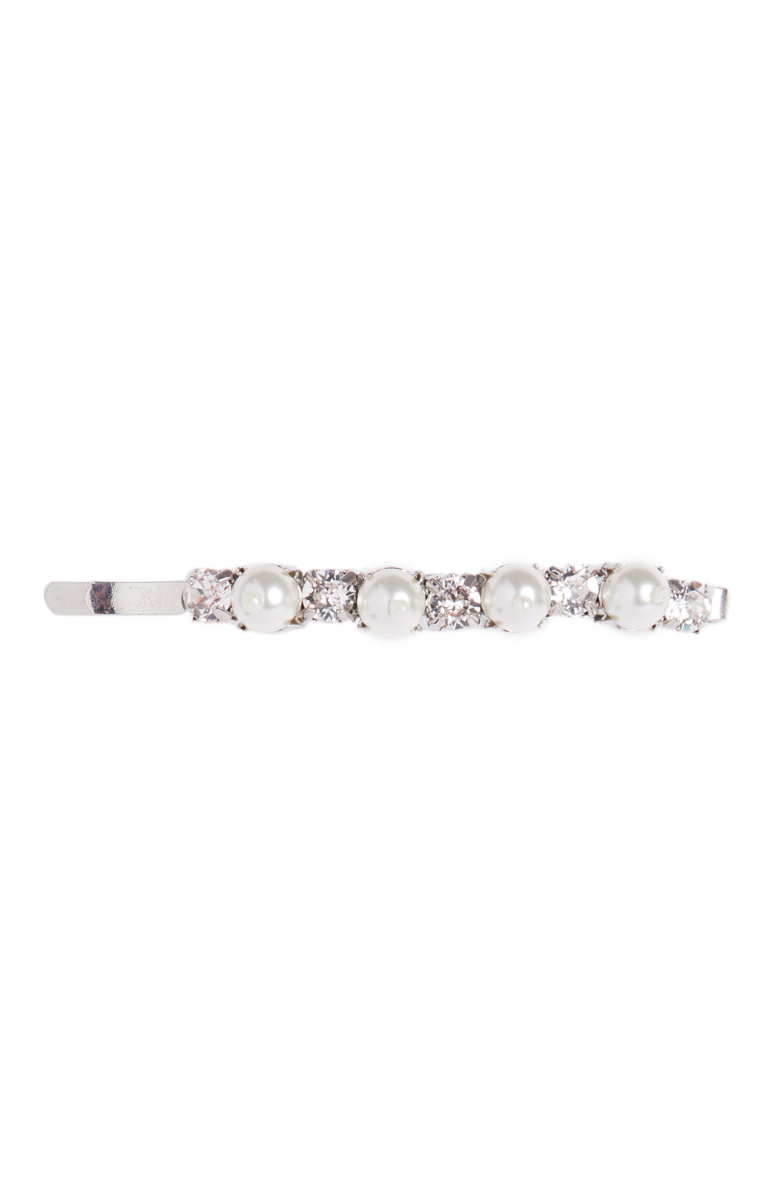 Little Flower Imitation Pearl Clip - 2