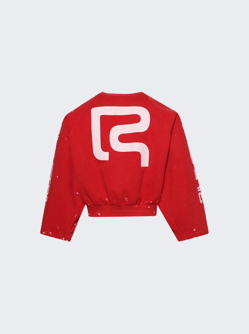 RRR123 Radical Paper Rose Crewneck Meta Red outlook