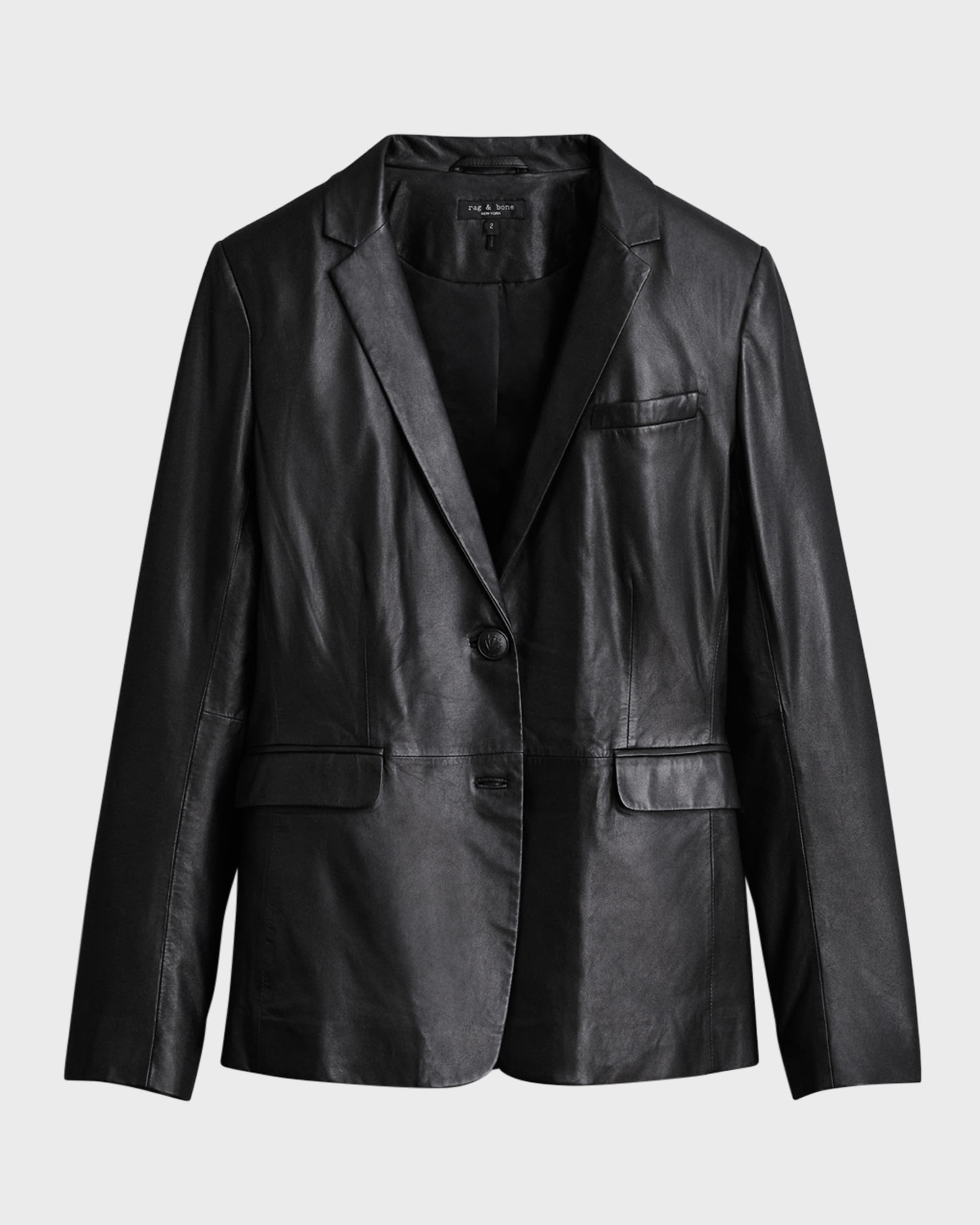 rag bone Razor Leather Blazer neimanmarcus REVERSIBLE