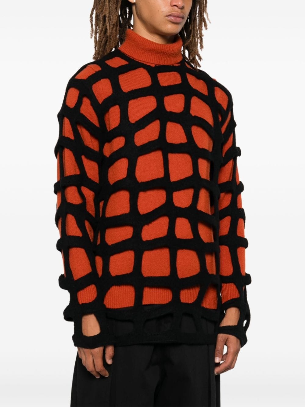 cut-out sweater - 3