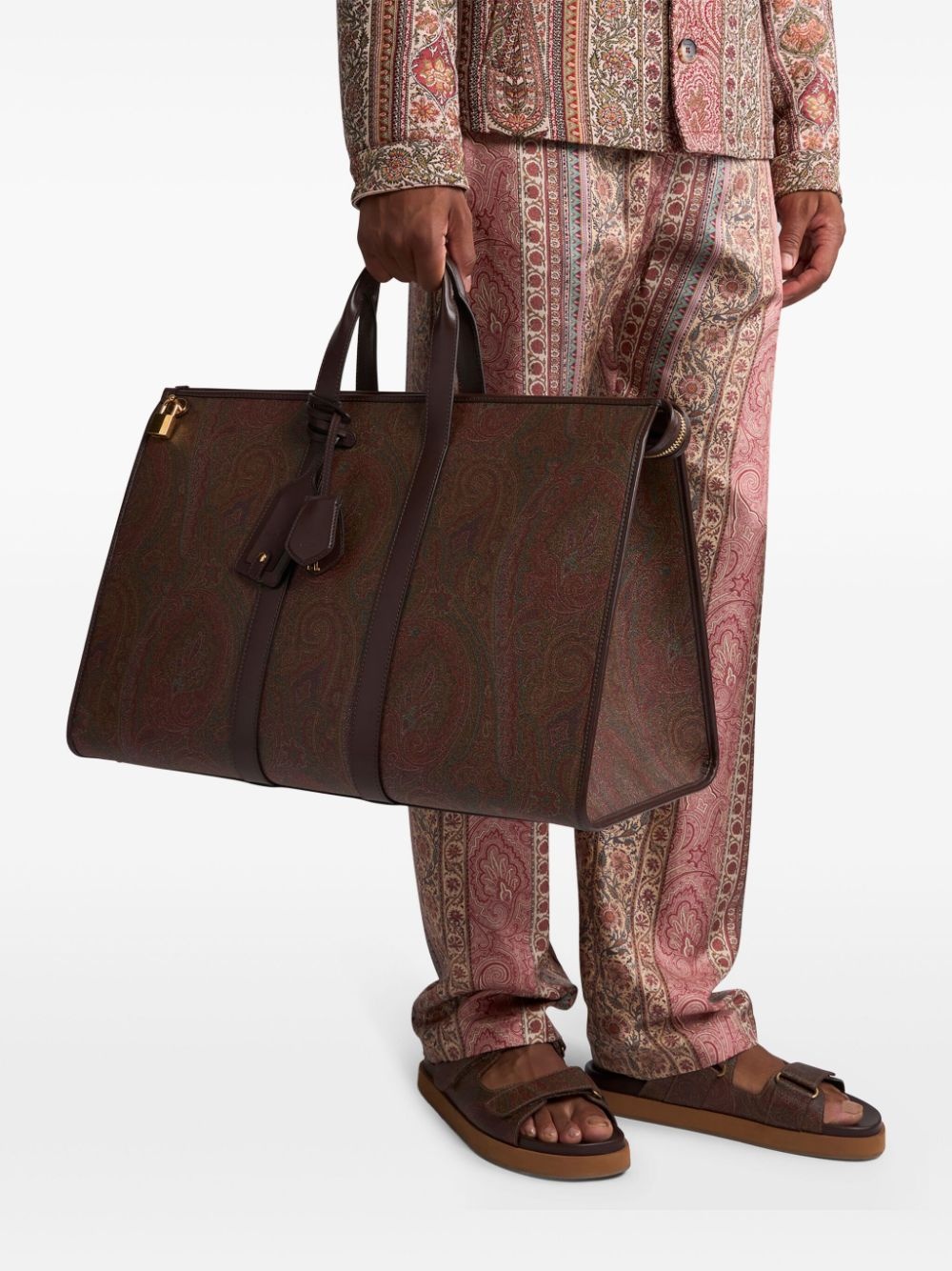 large paisley-print travel bag - 2
