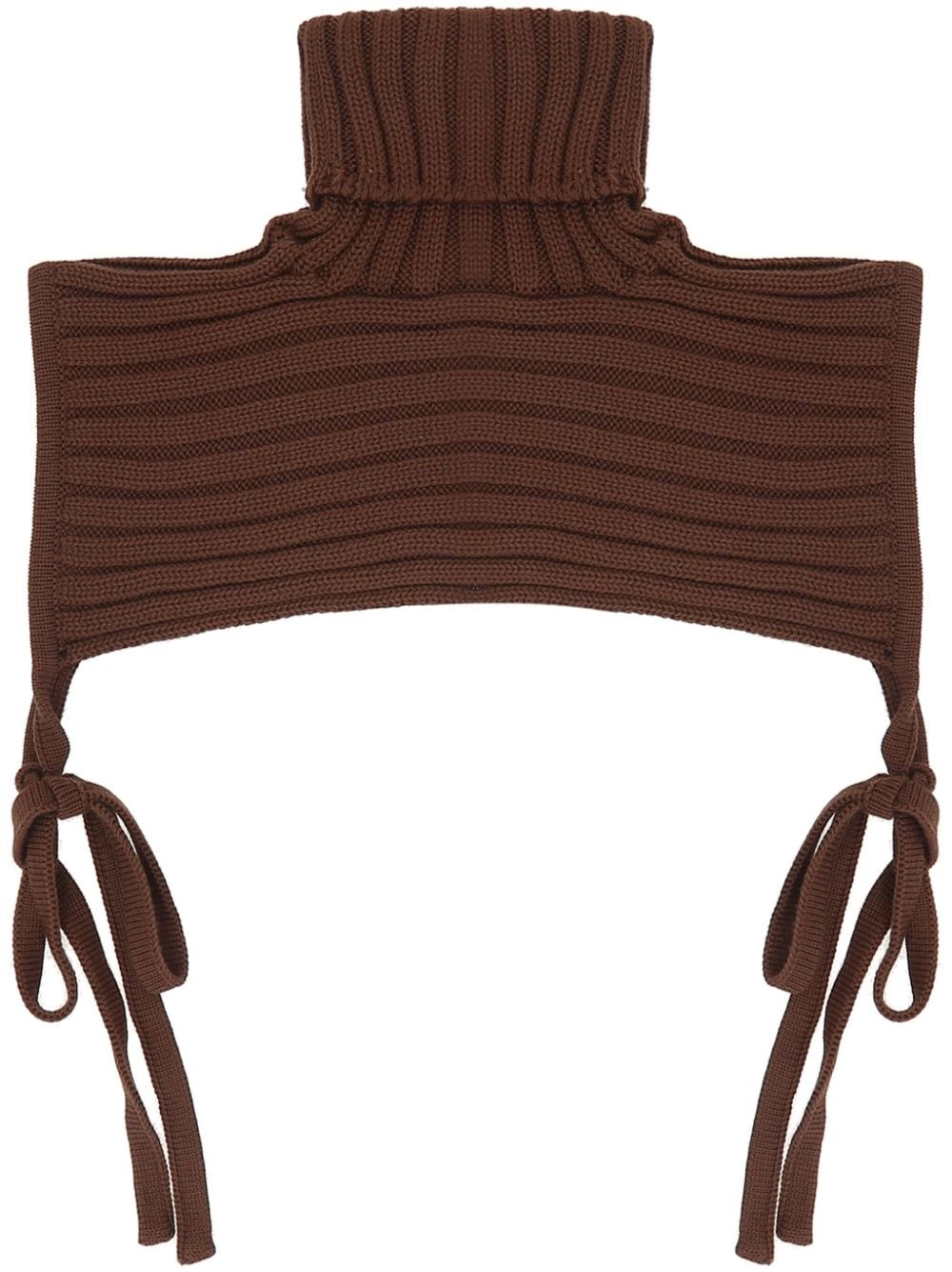 wool roll-neck shrug - 1