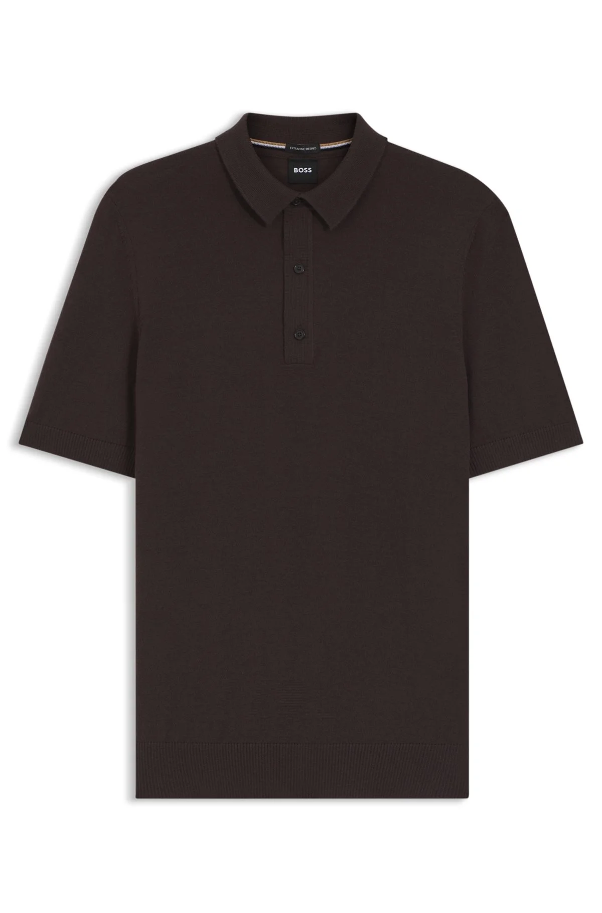 KNIT POLO IN VIRGIN WOOL - 1