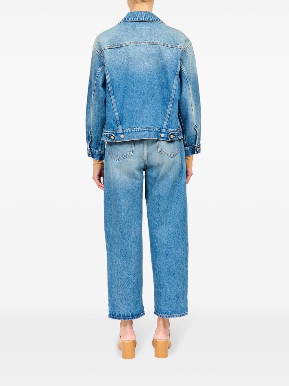 single-stitch denim jacket - 4