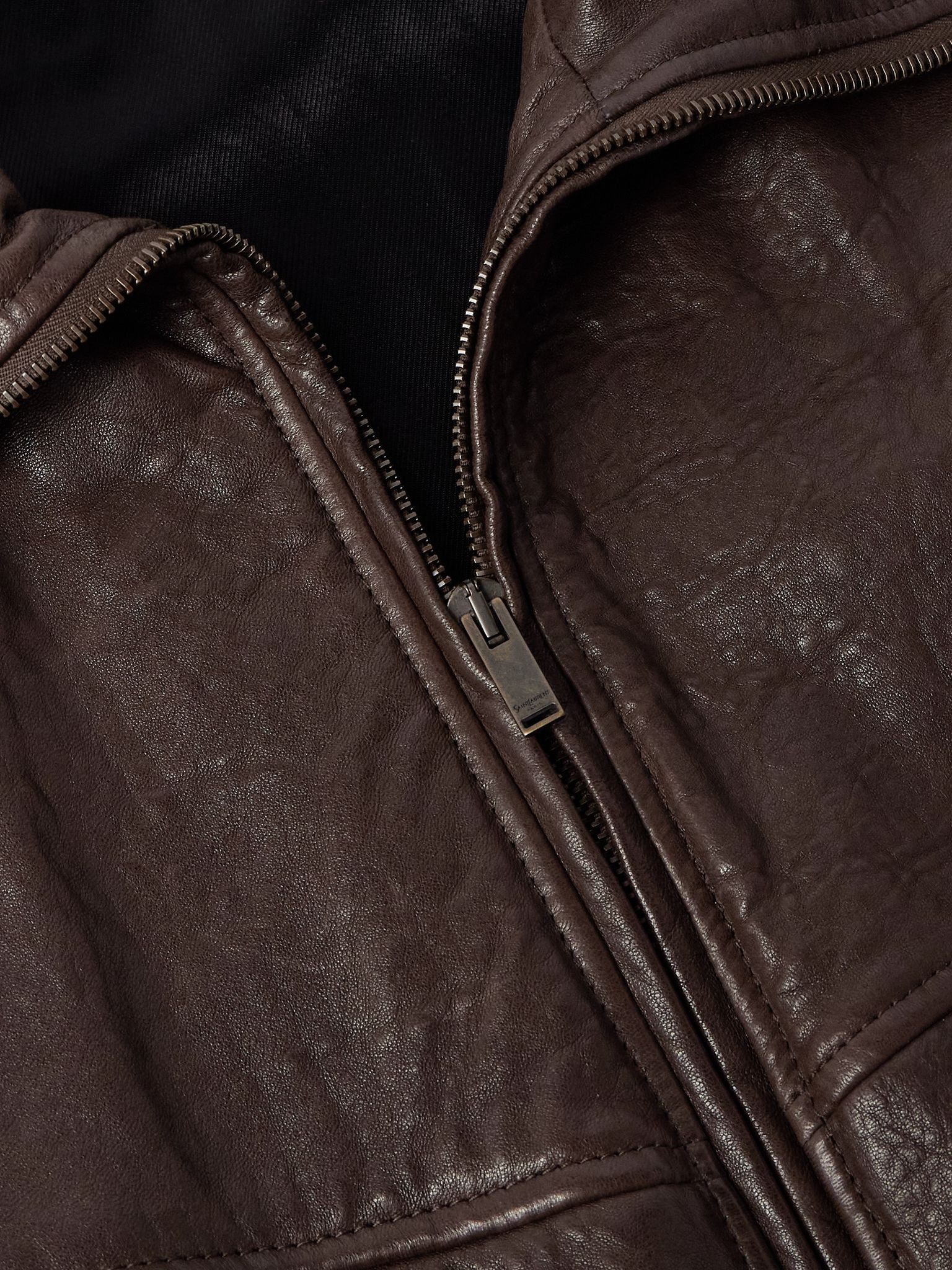 Leather Jacket Brown - 4
