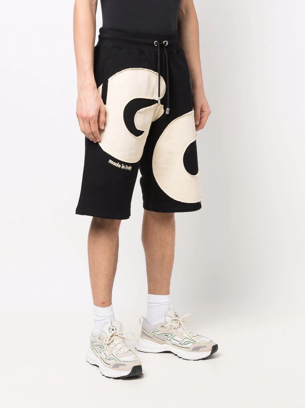 logo-patch track shorts - 3