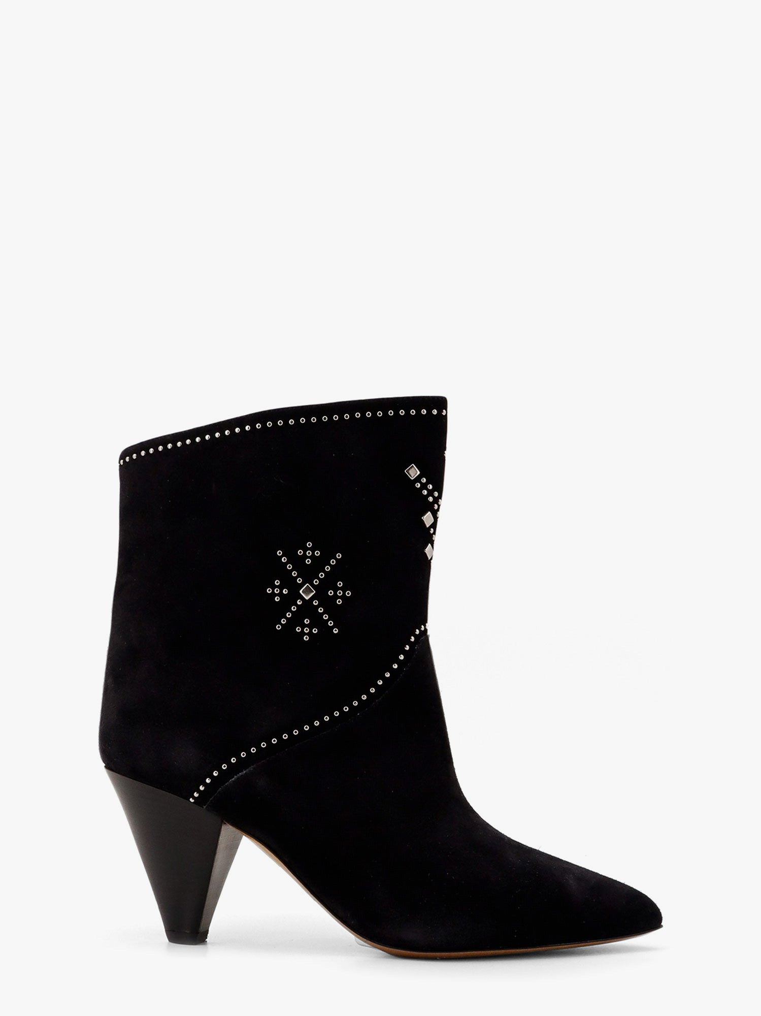 Loline Suede Ankle Boots With Micro Studs - 1
