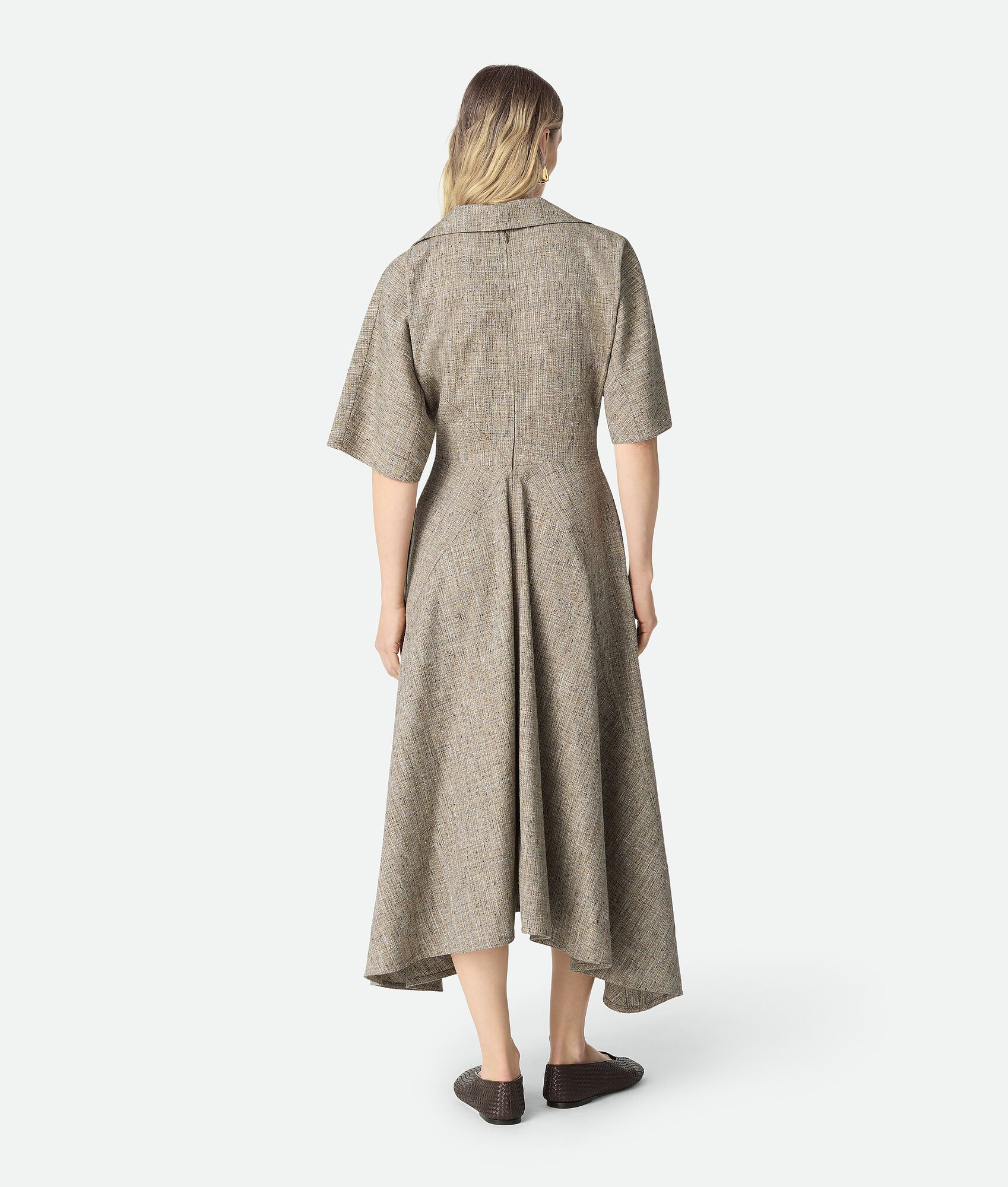 Fleck Viscose Dress - 3
