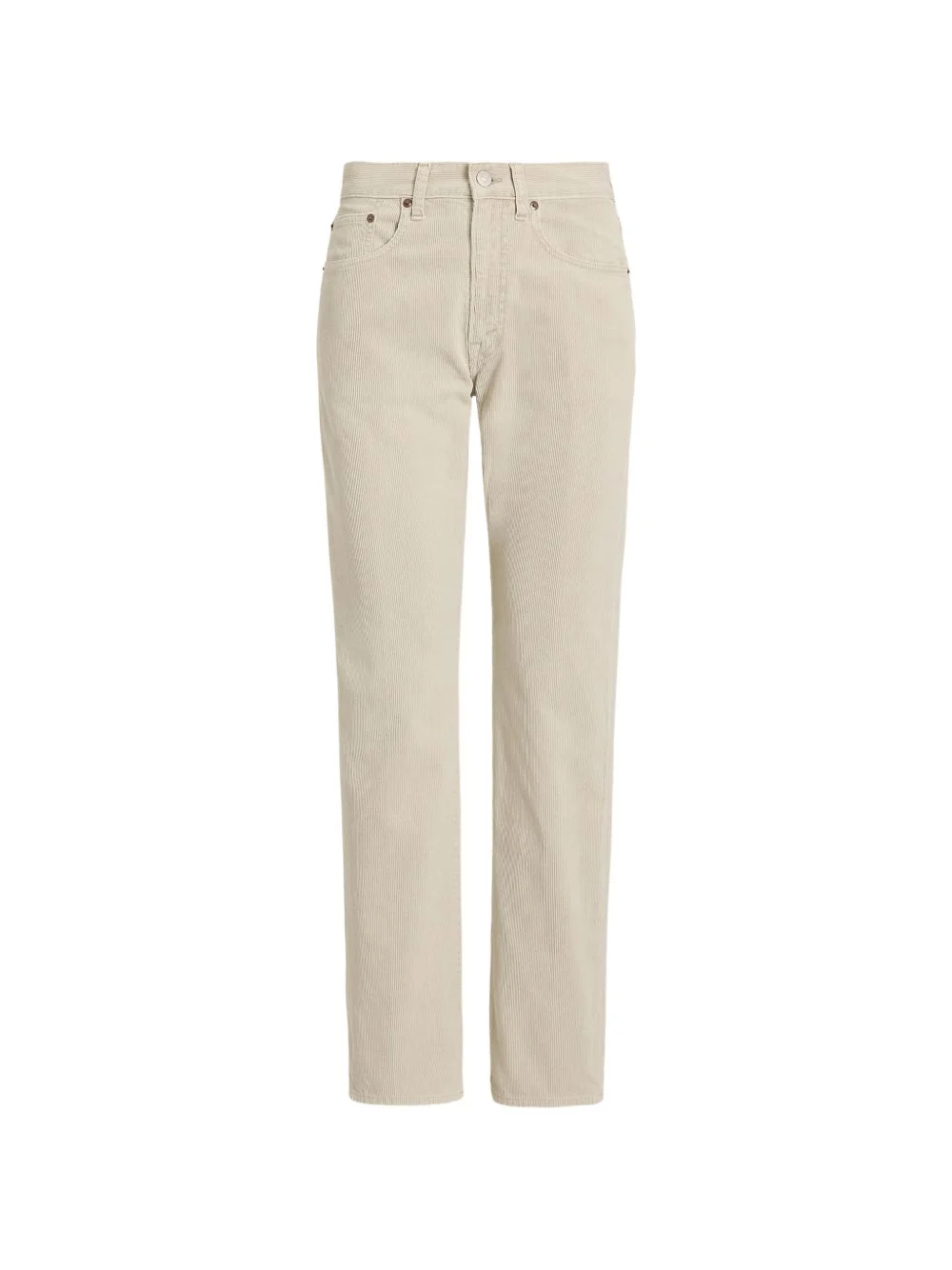 corduroy straight-leg trousers - 1