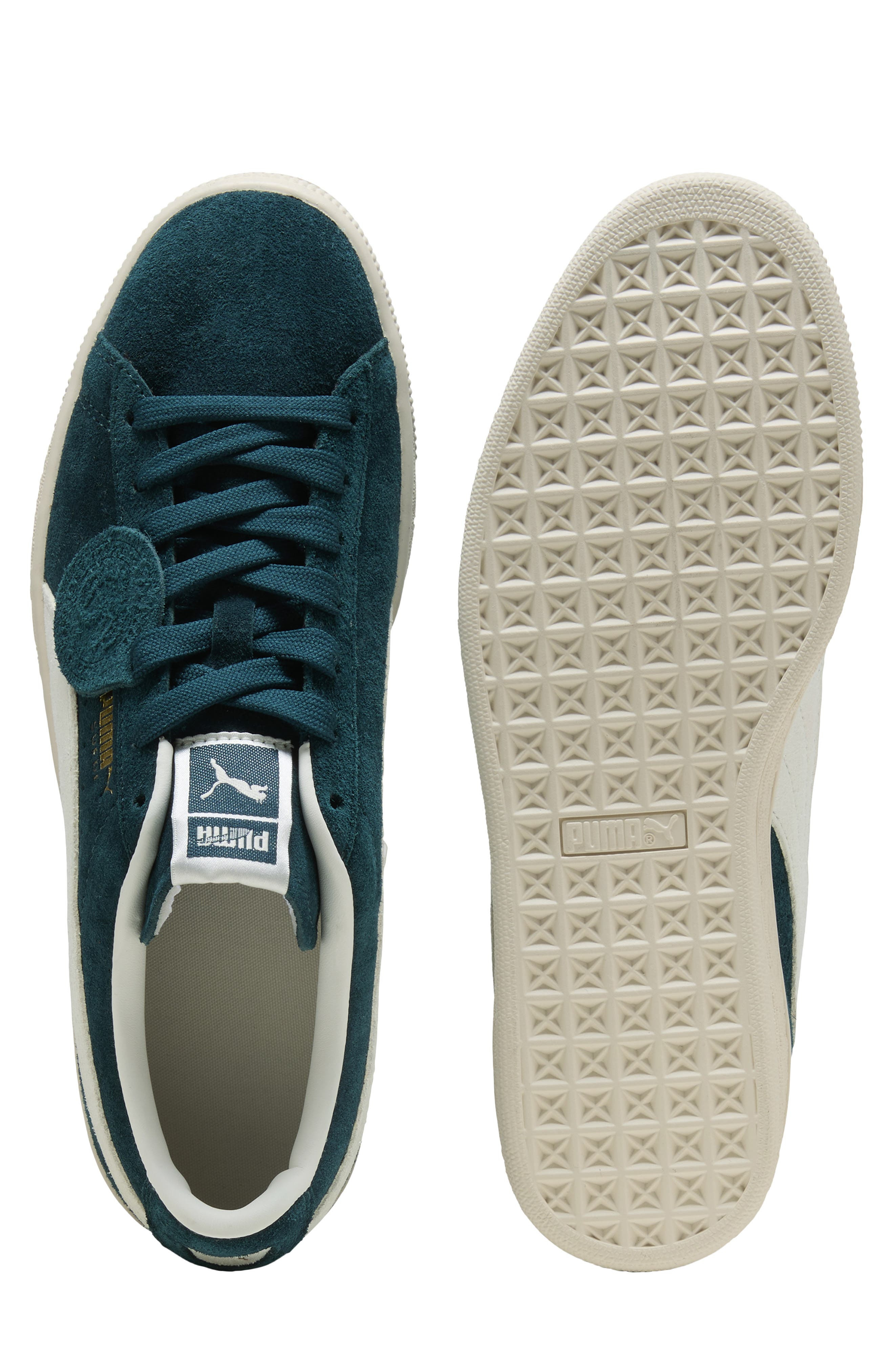 PUMA Charles F. Stead Suede Sneaker in Persian Blue/Puma White at Nordstrom - 7