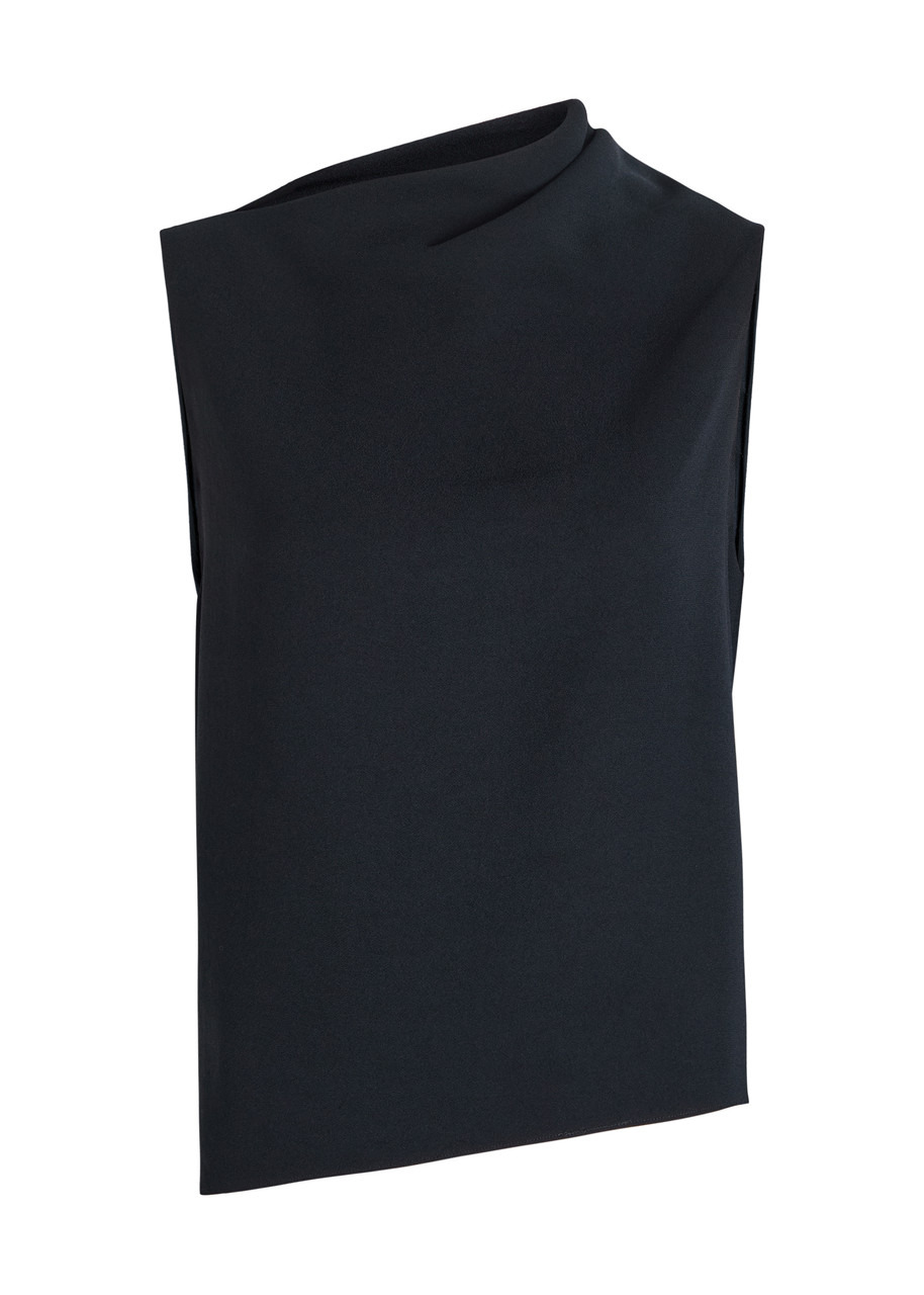 Vince Asymmetric Draped Crepe top - 1