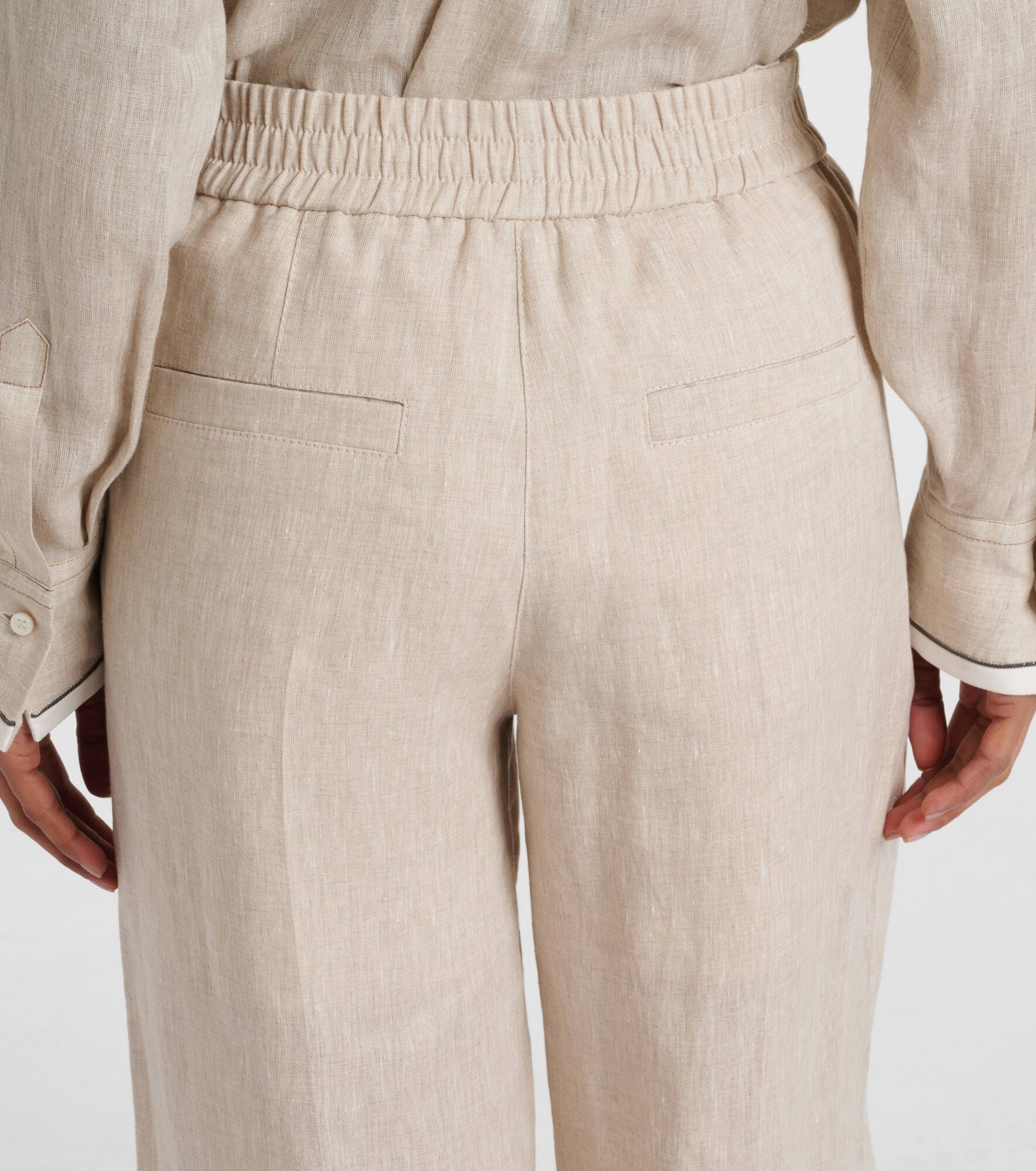 Linen wide-leg pants - 6
