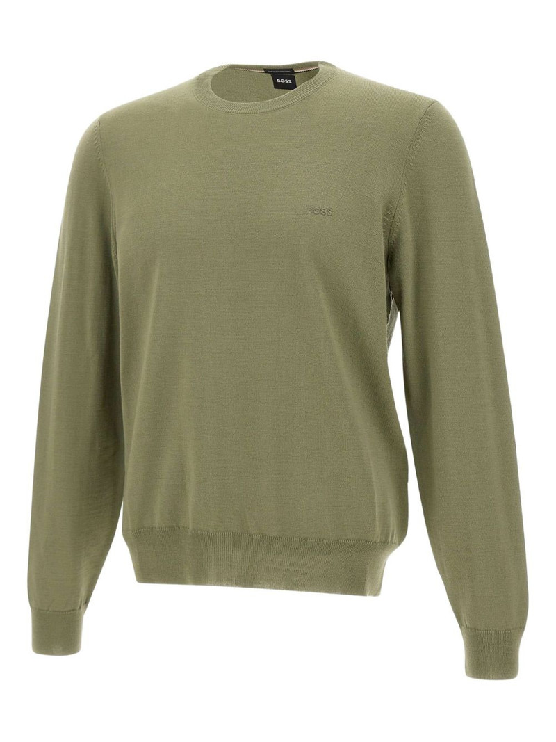 logo-embroidered crew-neck sweater 1