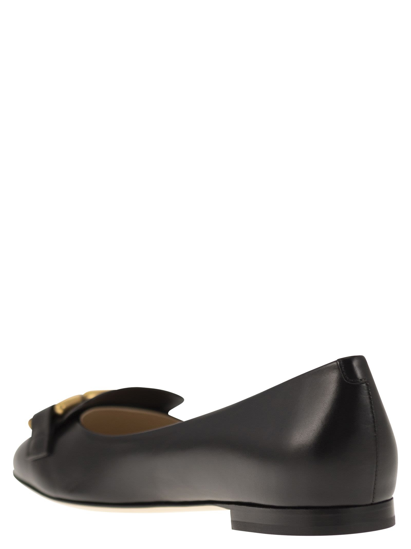 Tod's Women Leather Ballerina With Accessory - 3
