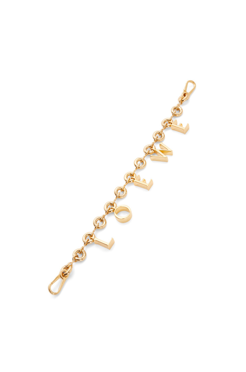LOEWE Donut chain charm in brass 1