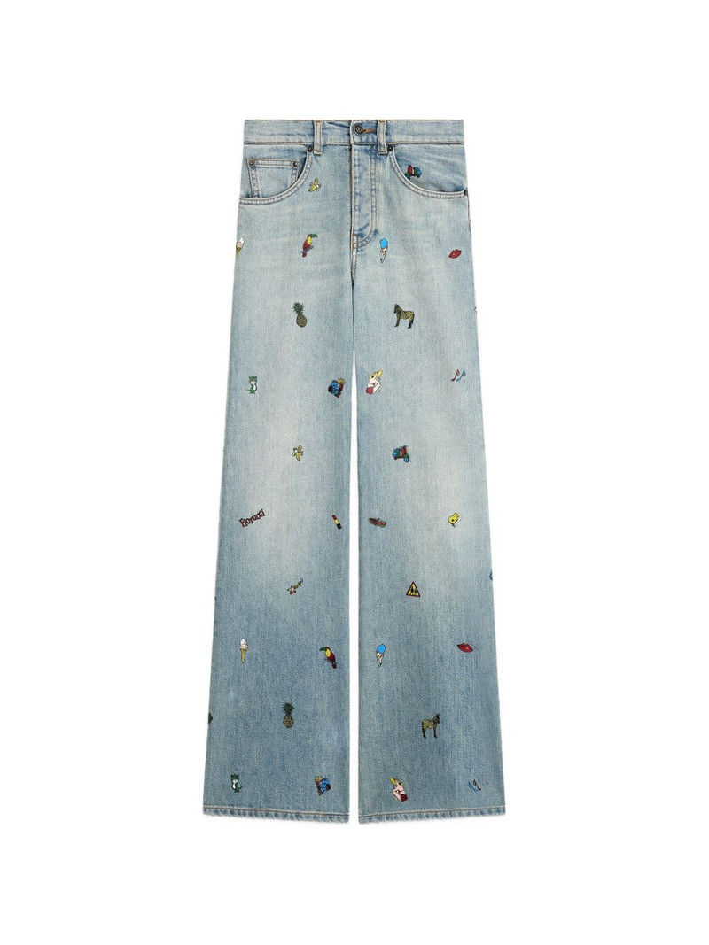 FIORUCCI toys-print wide jeans outlook