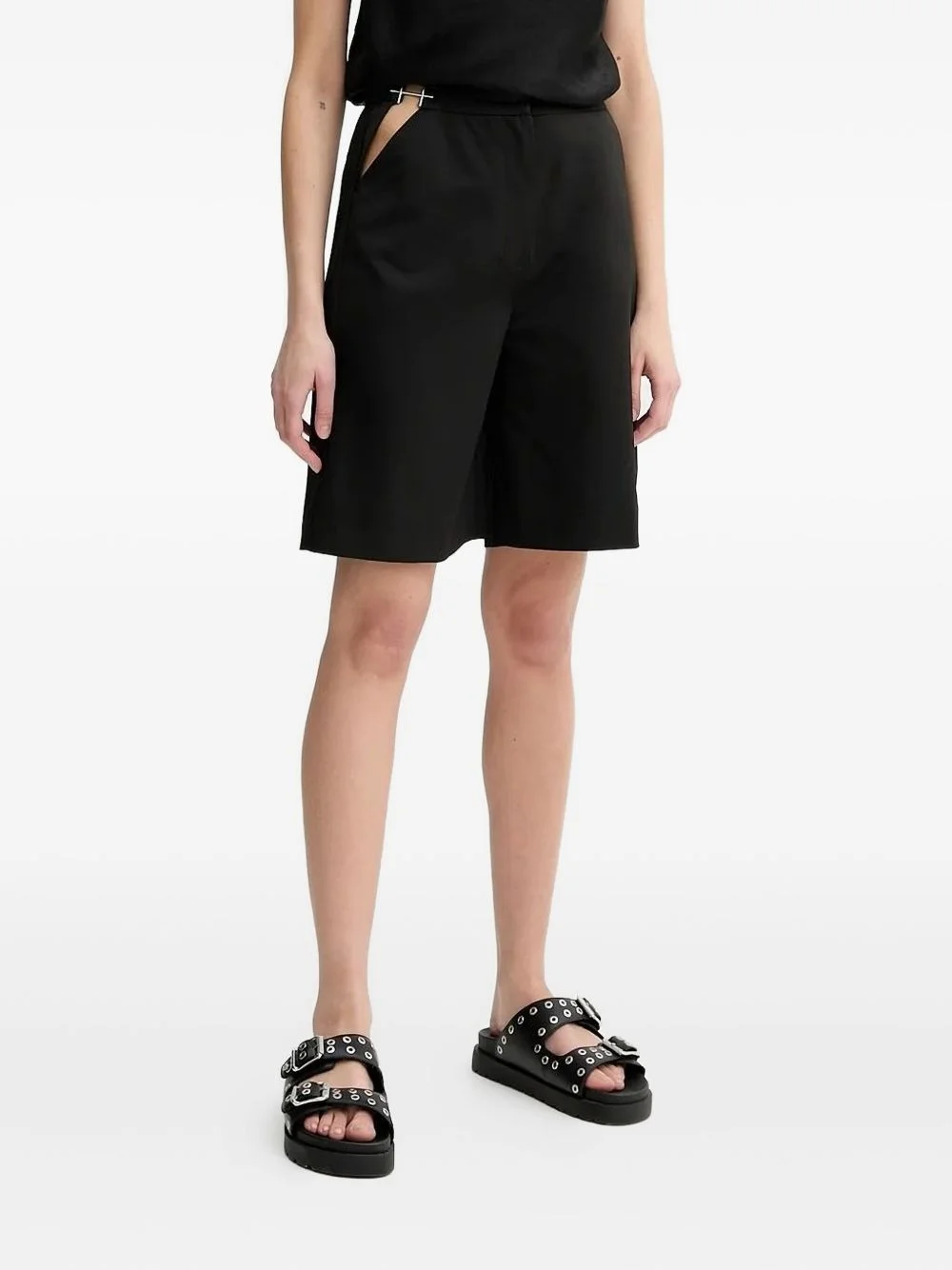 cut-out shorts - 1