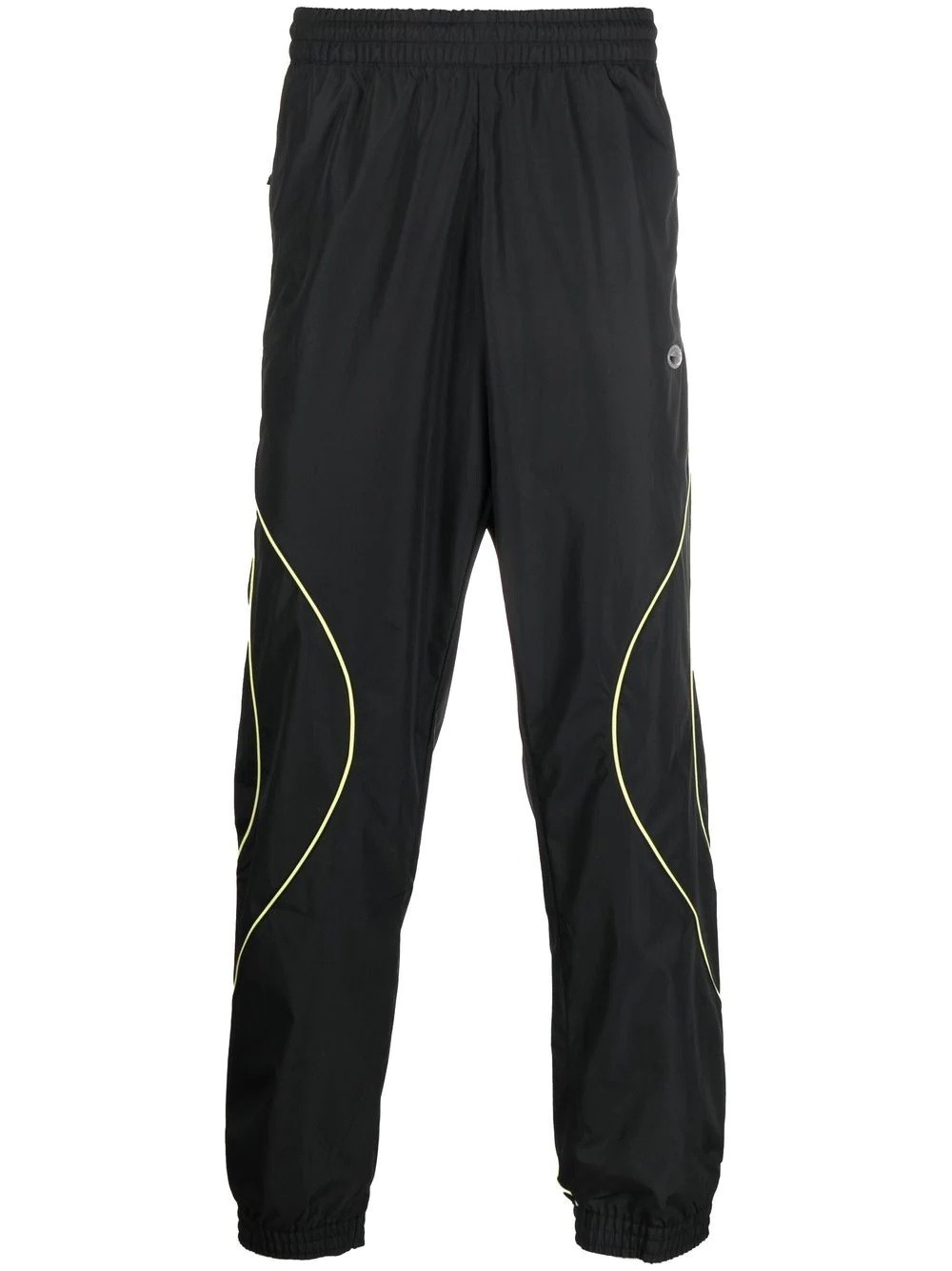 contrasting-trim detail track pants - 1