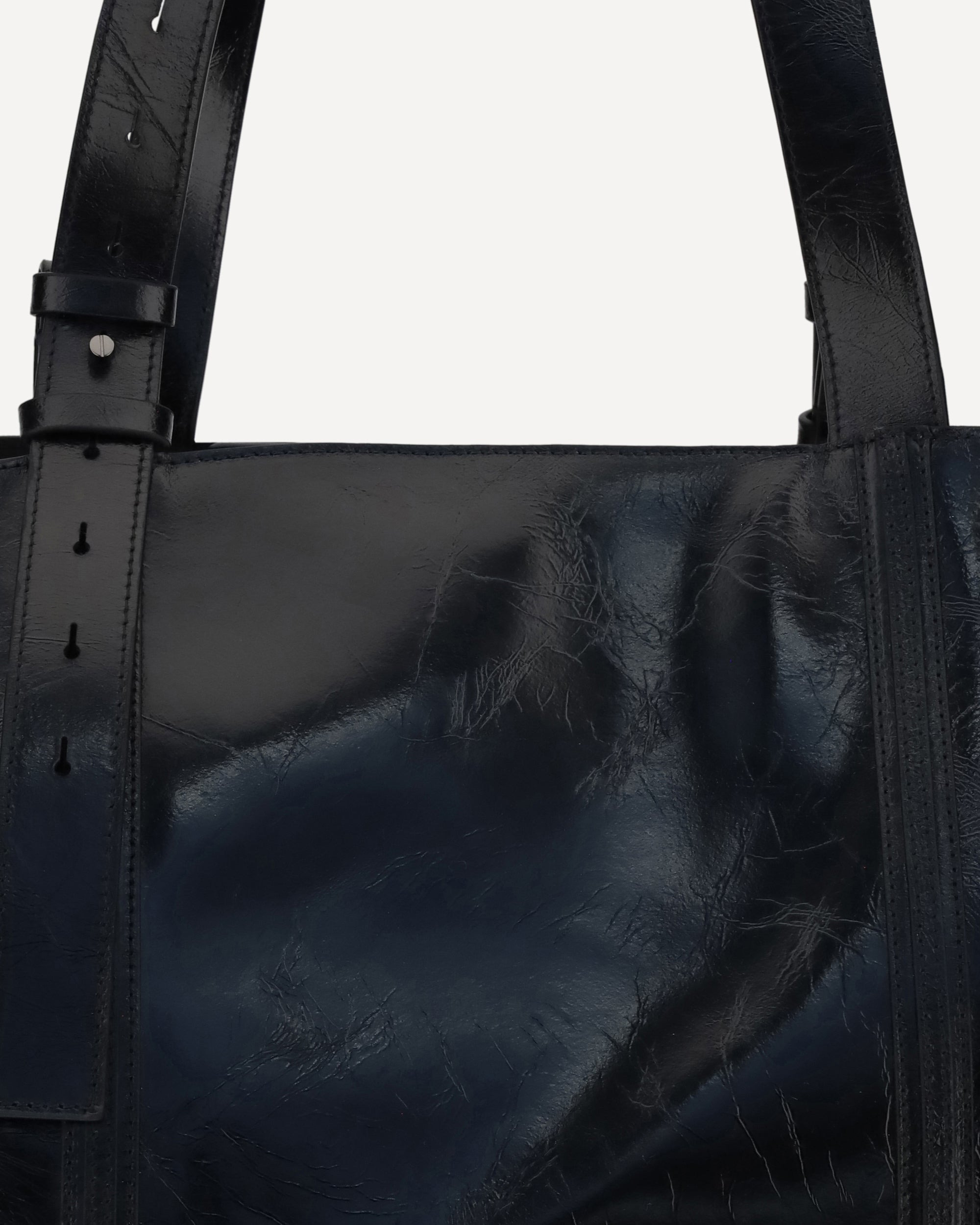 Glossy leather Tote Bag - 4