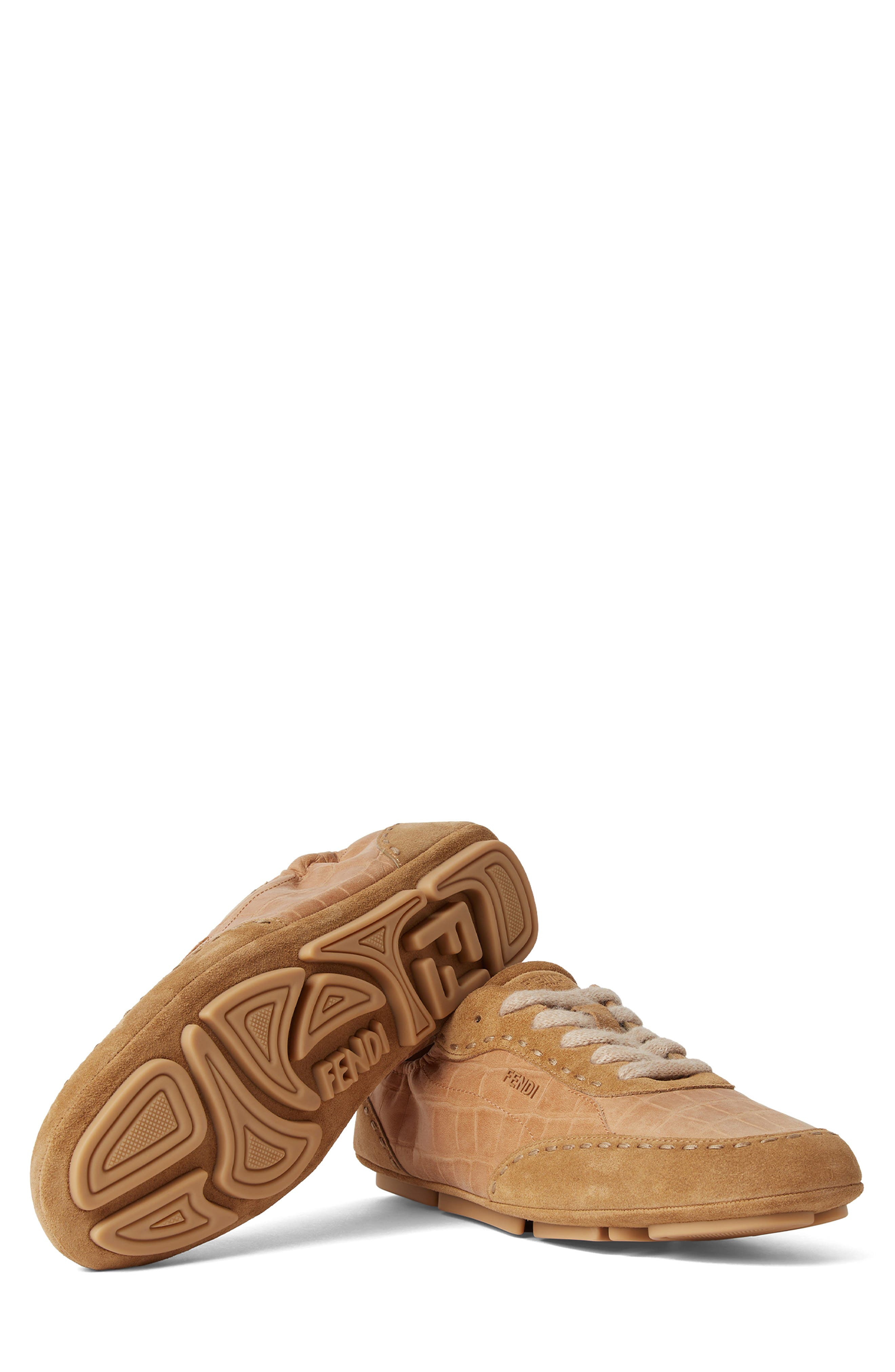 'Fendi Fit Sneaker in Beige Rame Beige at Nordstrom - 7
