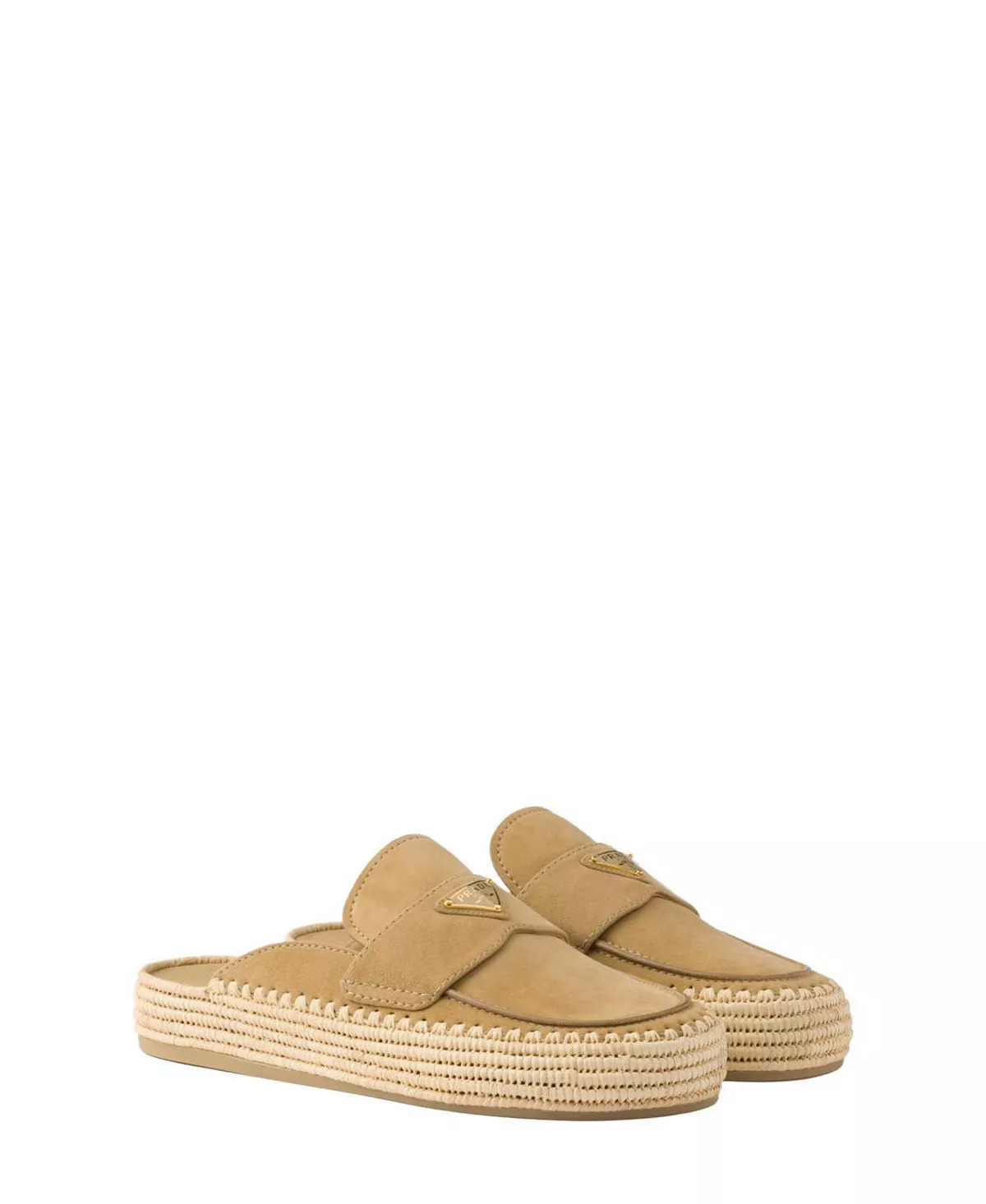 Women's Suede Flatform Mules - 1