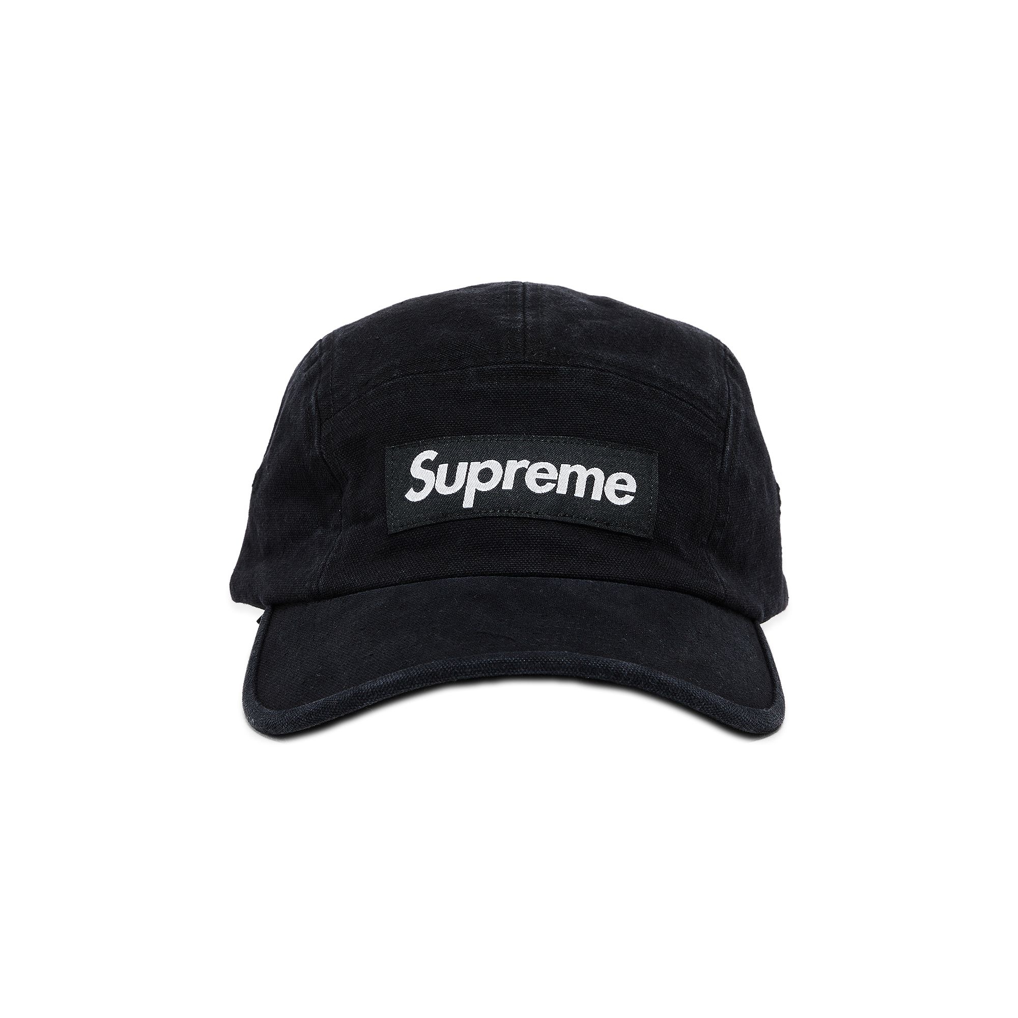 Supreme Washed Canvas Camp Cap 'Black' - 1