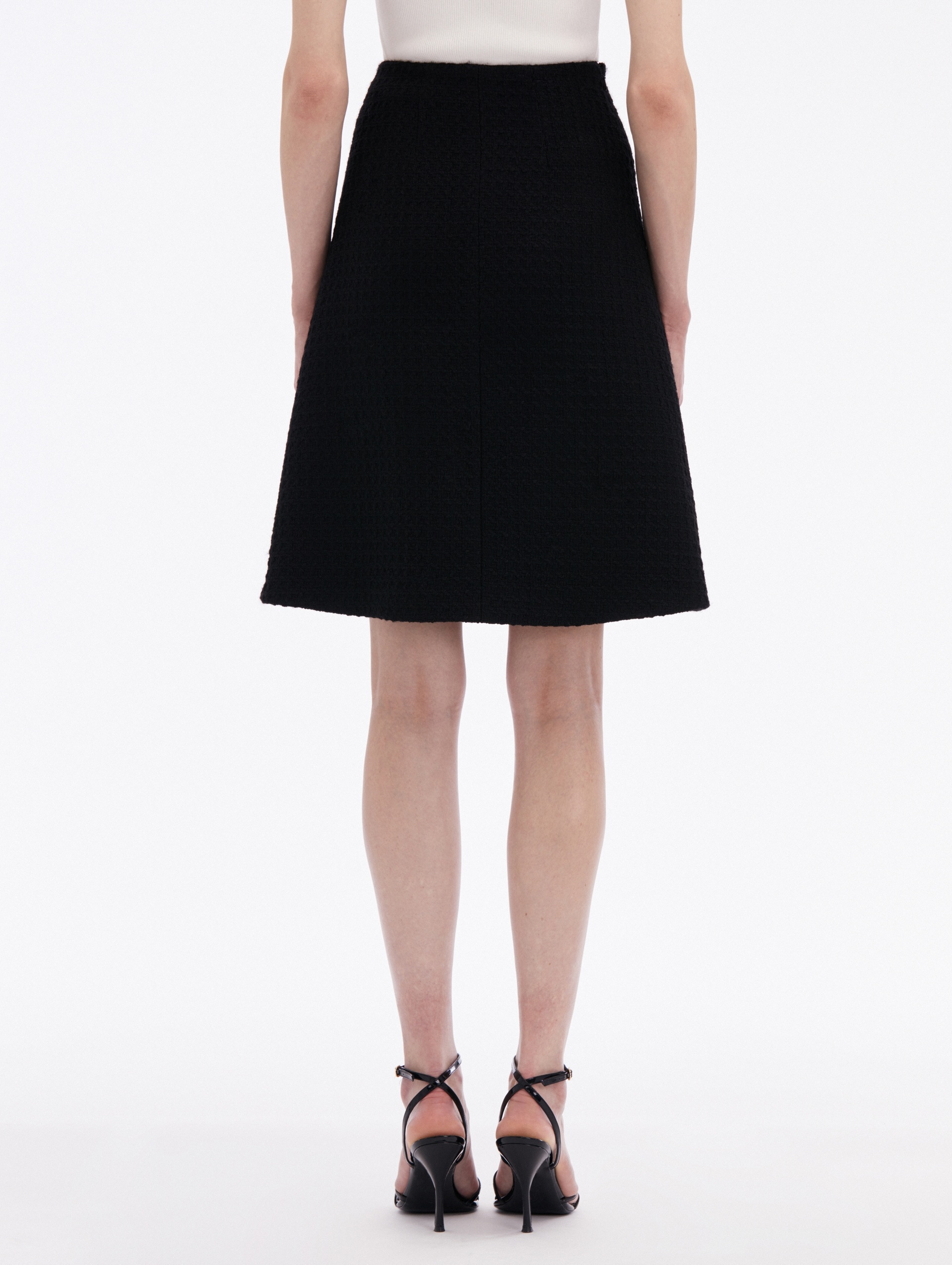 WOOL TWEED SKIRT - 2
