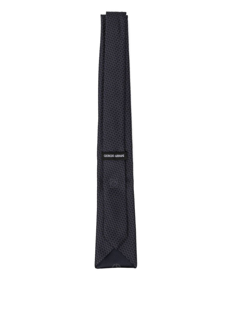GIORGIO ARMANI GEOMETRIC-PRINT SILK TIE outlook