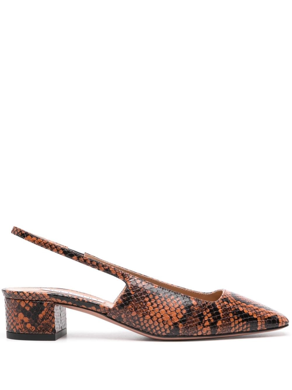 45mm snakeskin-effect pumps - 1