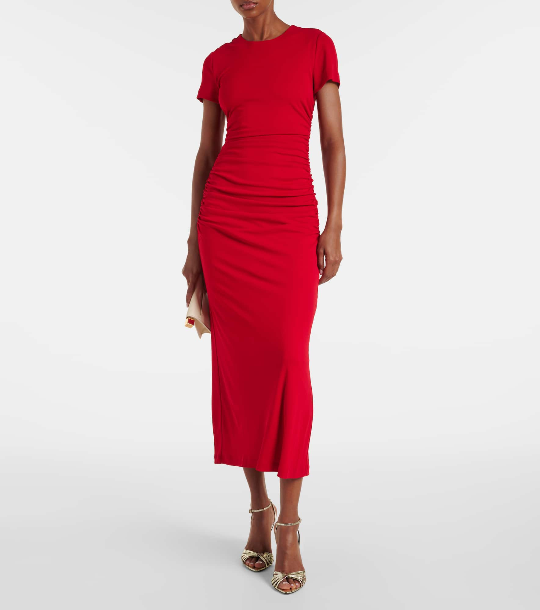 Ruched midi dress - 2
