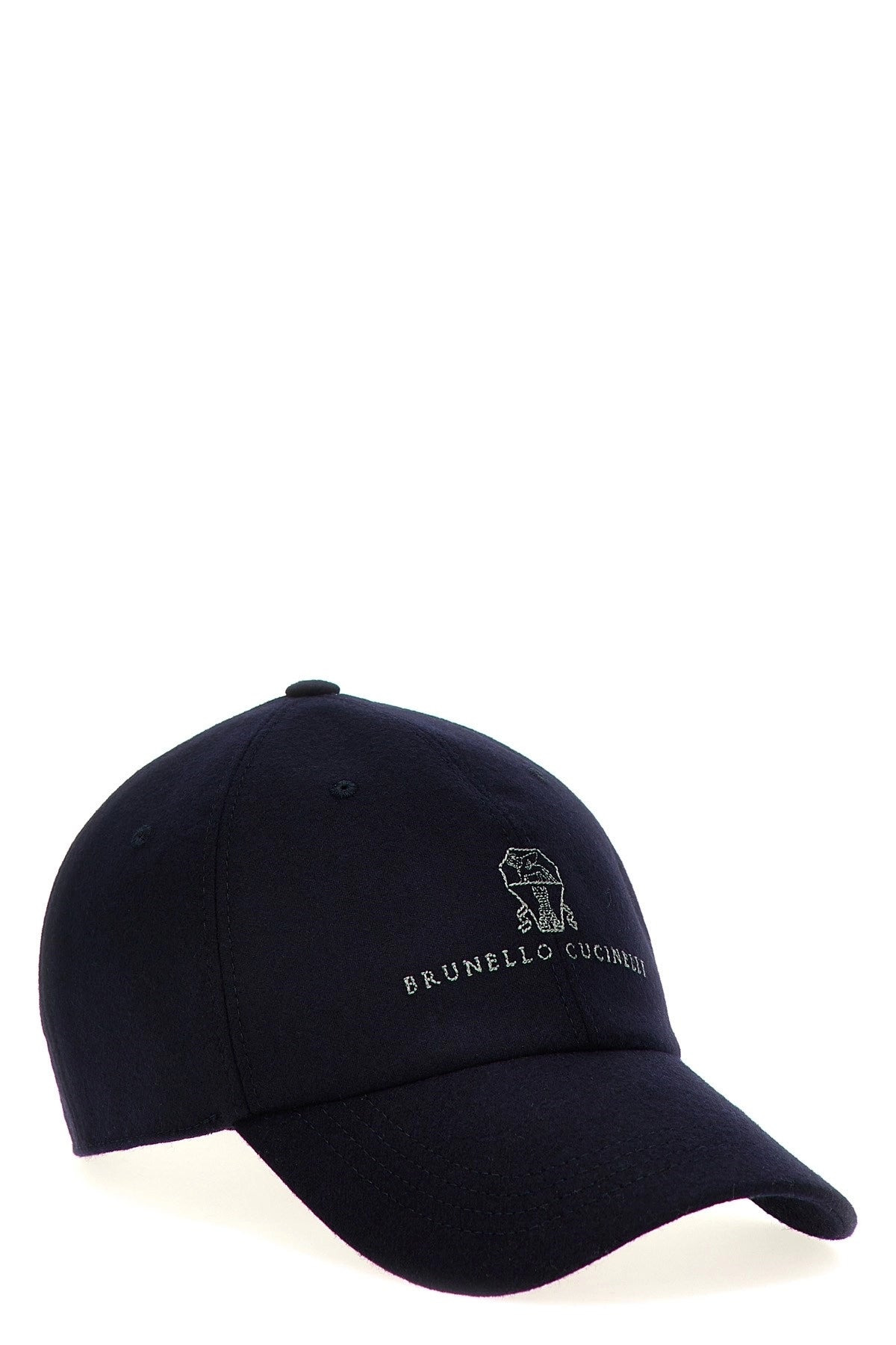 Brunello Cucinelli Men Logo Embroidery Cap - 2