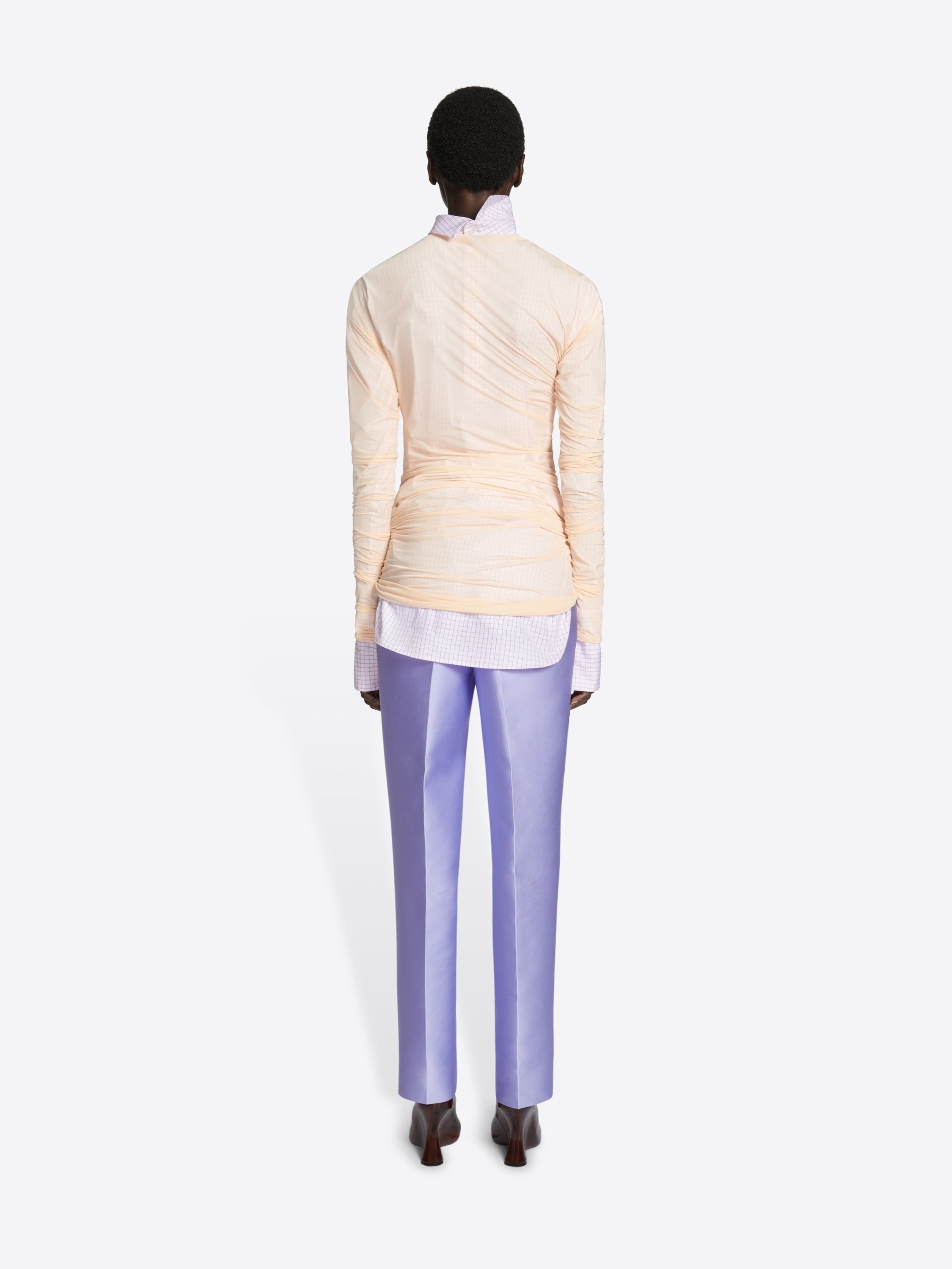 FITTED DRAPED T-SHIRT - 3