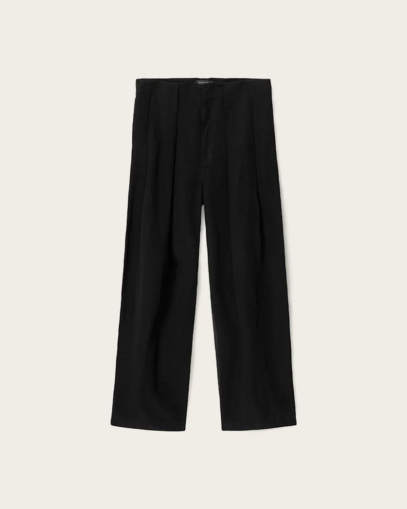 PHI LINEN-BLEND WIDE LEG PANTS - 1