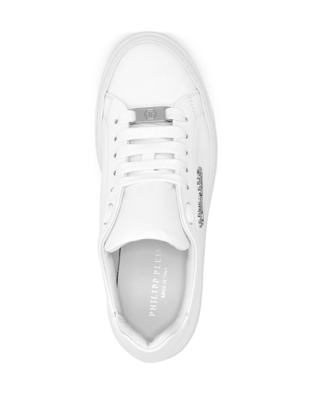 lace-up leather trainers - 3