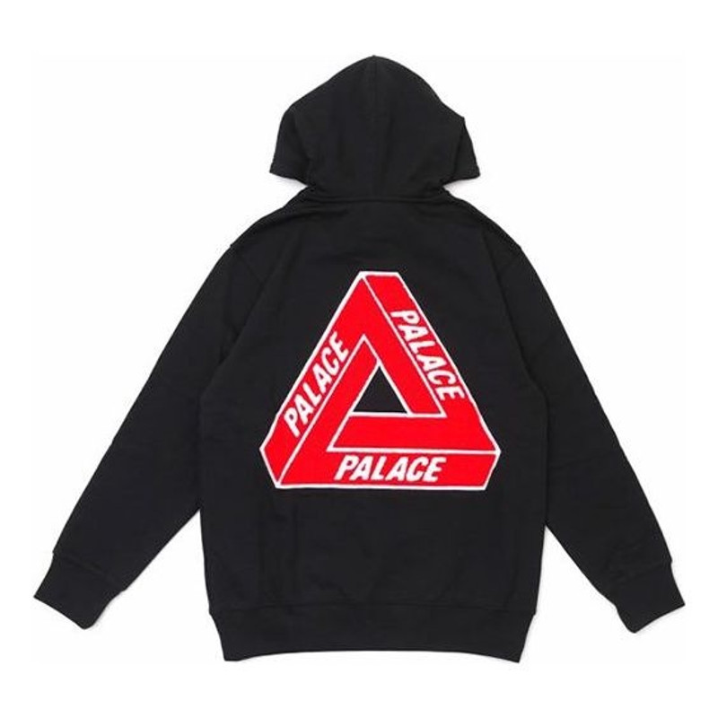 PALACE Tri-Chenille Hood Unisex Black P18CS001 - 1