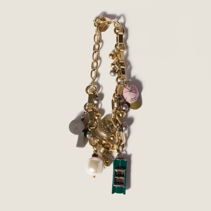 Miu Miu Metal charm bracelet outlook