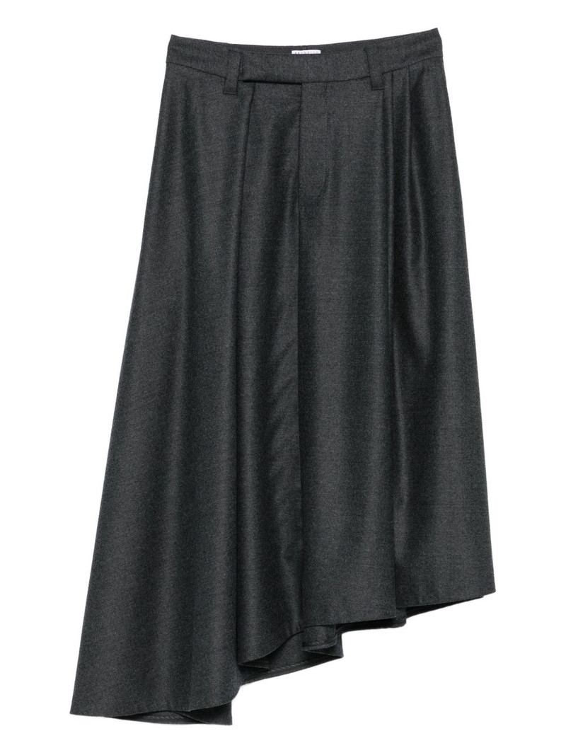 pleated asymmetric skirt 1