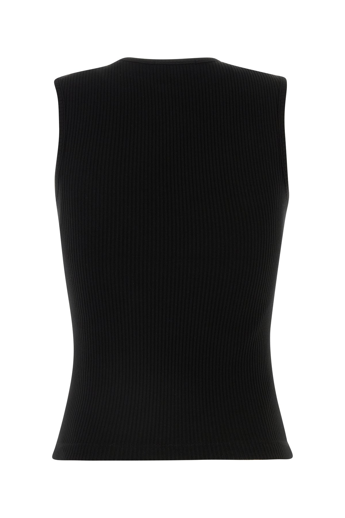Black stretch lyocell blend Binx tank top - 2