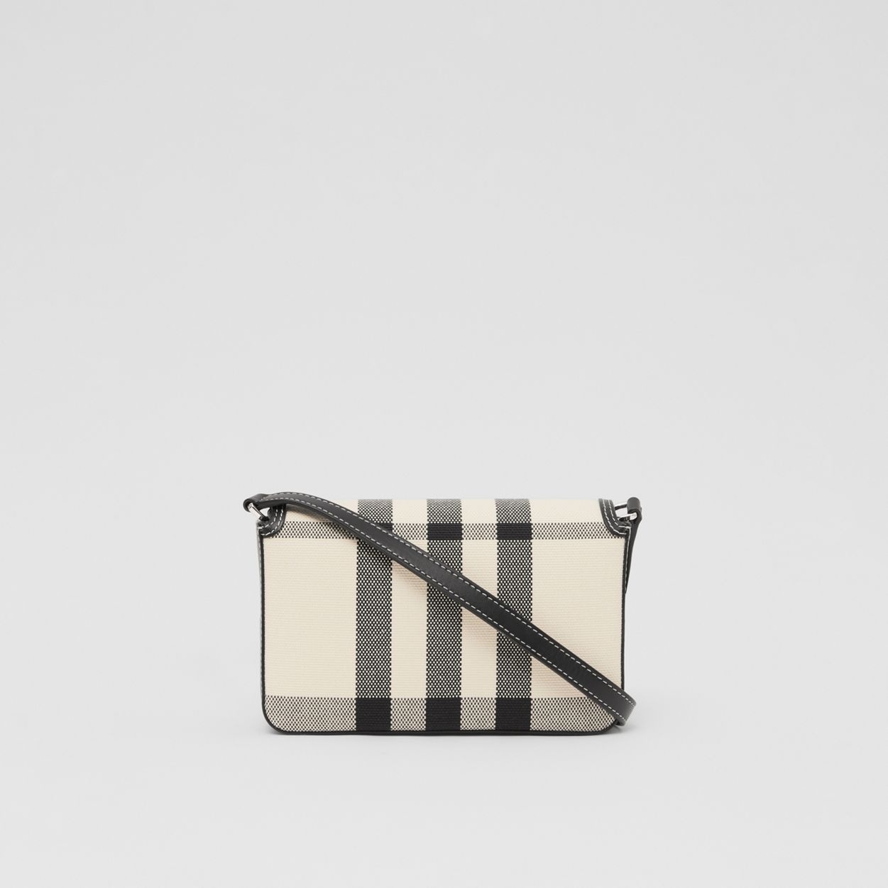 Check Cotton Jacquard Penny Bag - 8