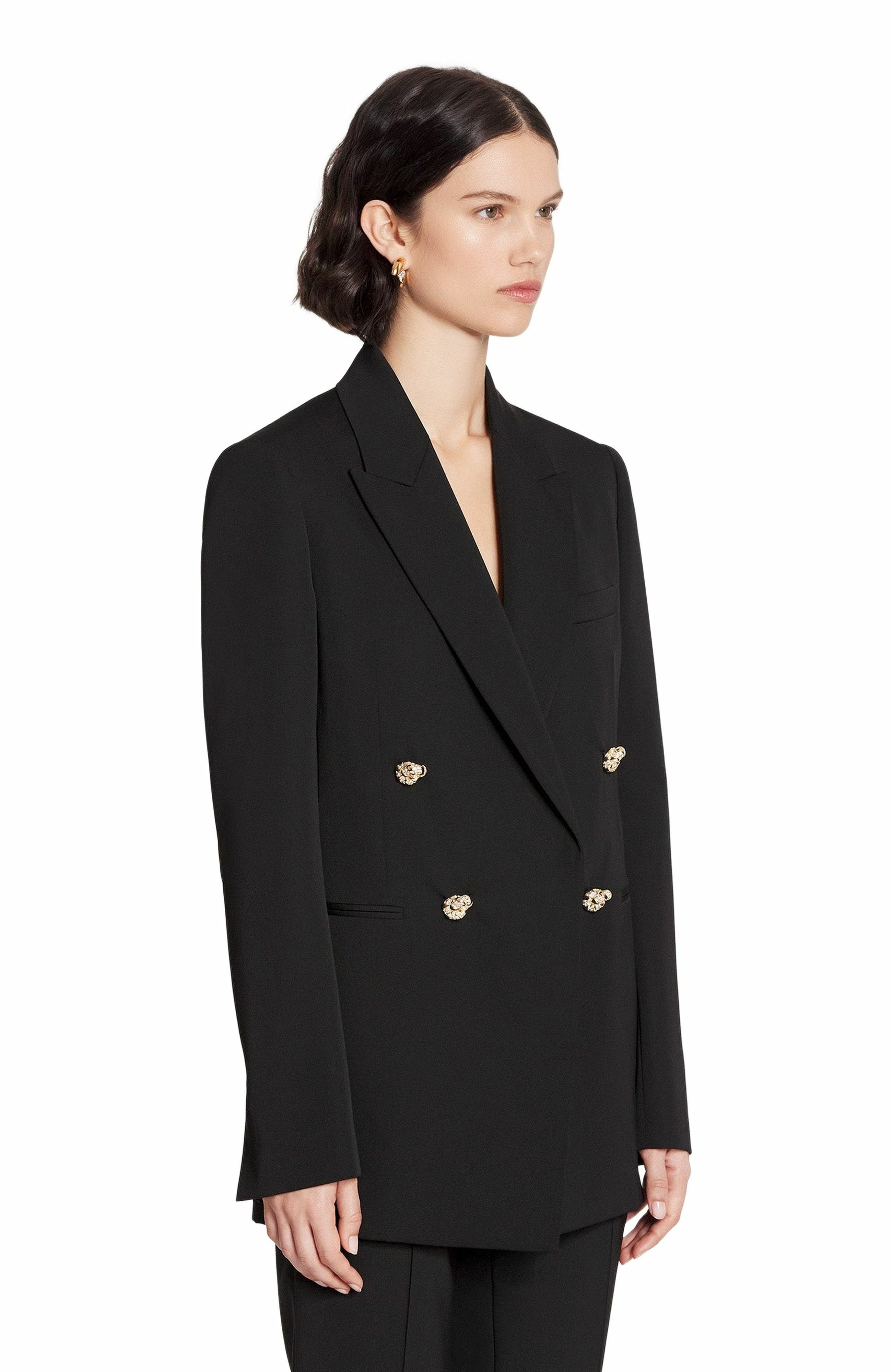 Lanvin Double-Breasted Jacket in Black at Nordstrom - 2