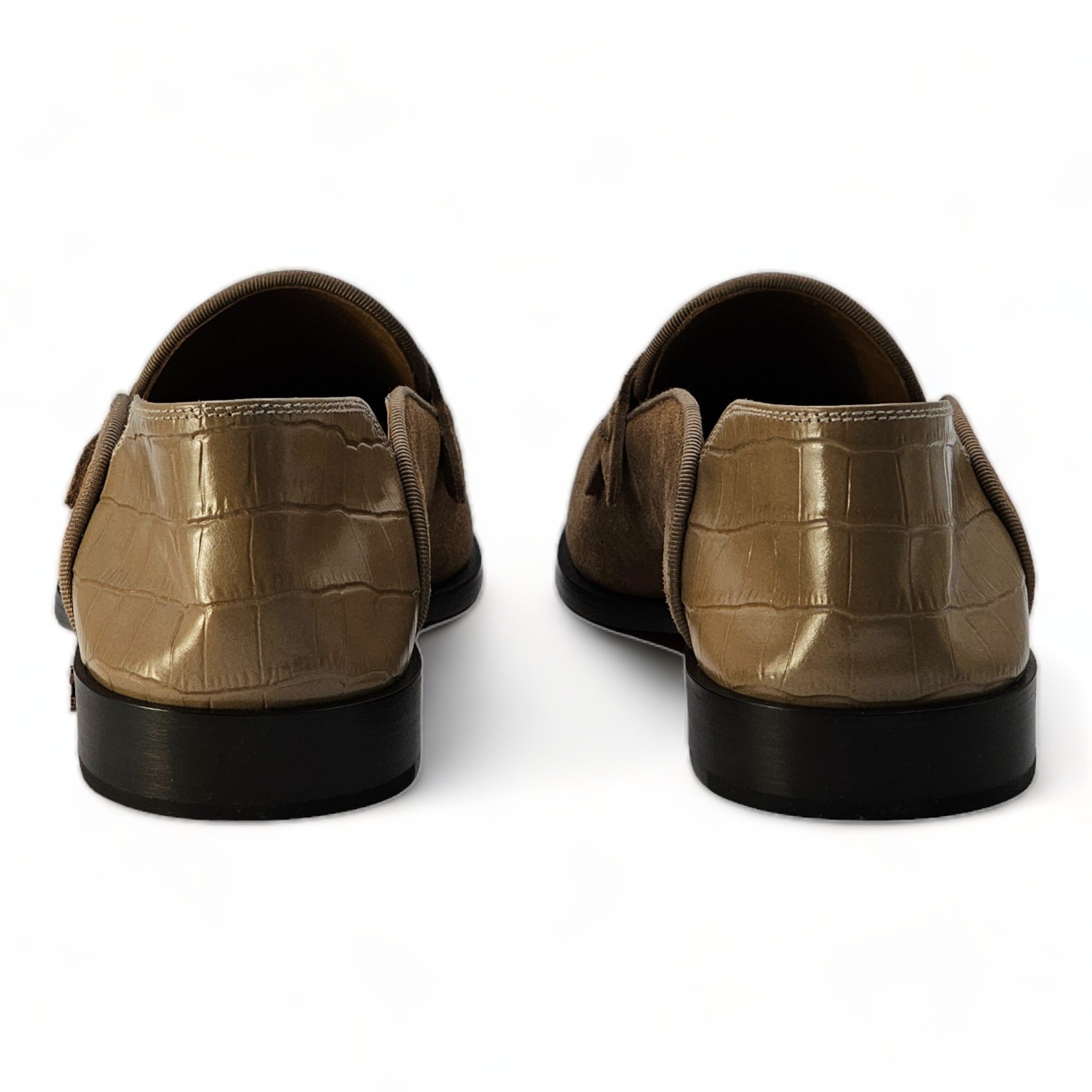 Christian Louboutin No Penny Loafers 30mm - Suede - Loafers - Tan - 2
