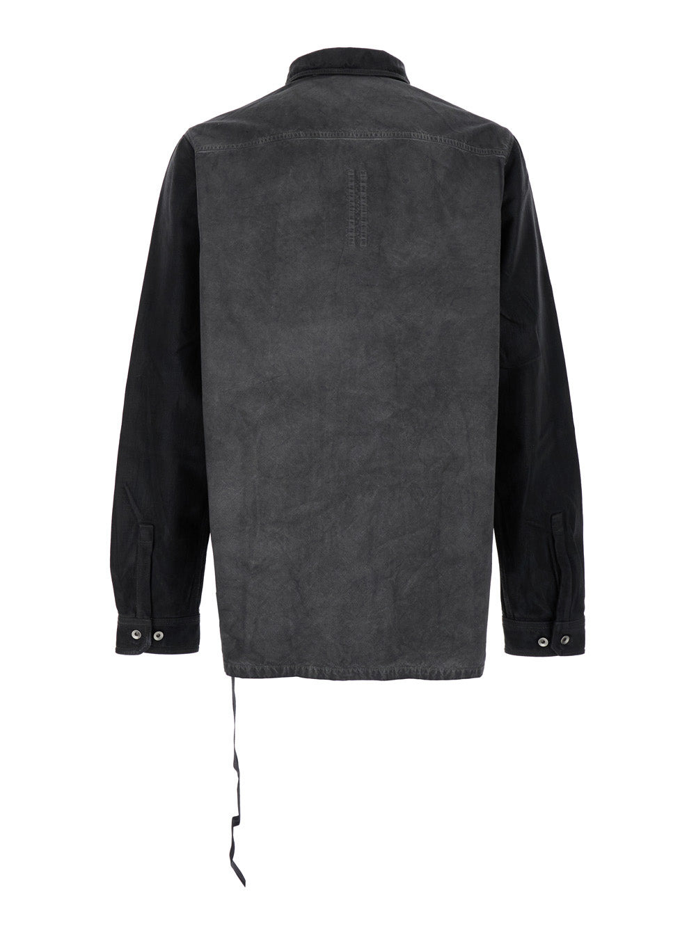 Drkshdw Men 'Splintered' Grey Shirt With Classic Collar And Faded Effect In Cotton Man - 2