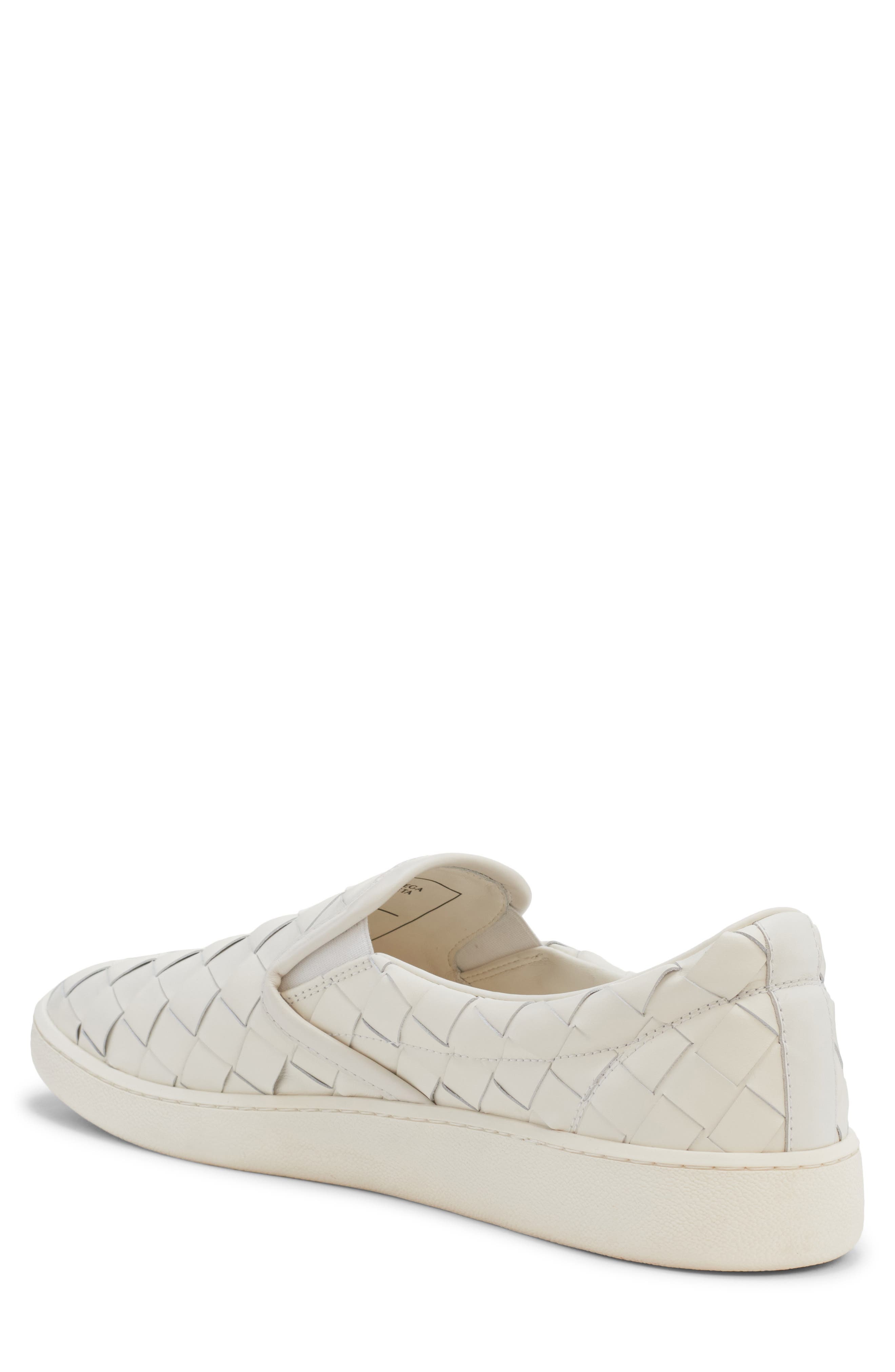 Bottega Veneta Sawyer Intrecciato Slip-On Sneaker in 9013 White at Nordstrom - 2