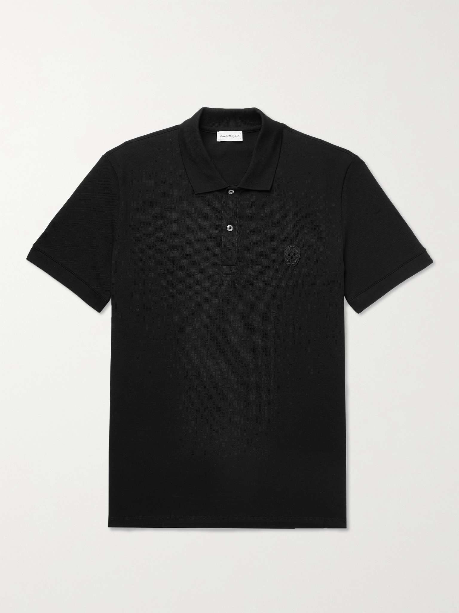Logo-Appliquéd Cotton-Piqué Polo Shirt - 1