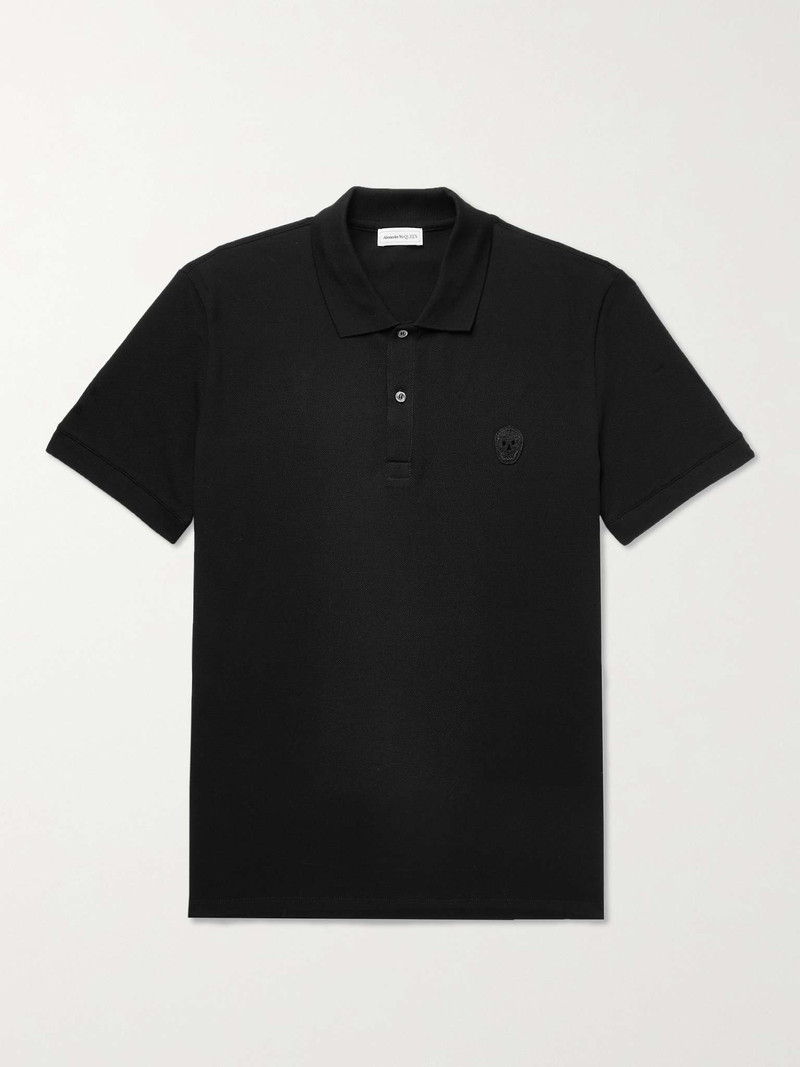 Logo-Appliquéd Cotton-Piqué Polo Shirt 1