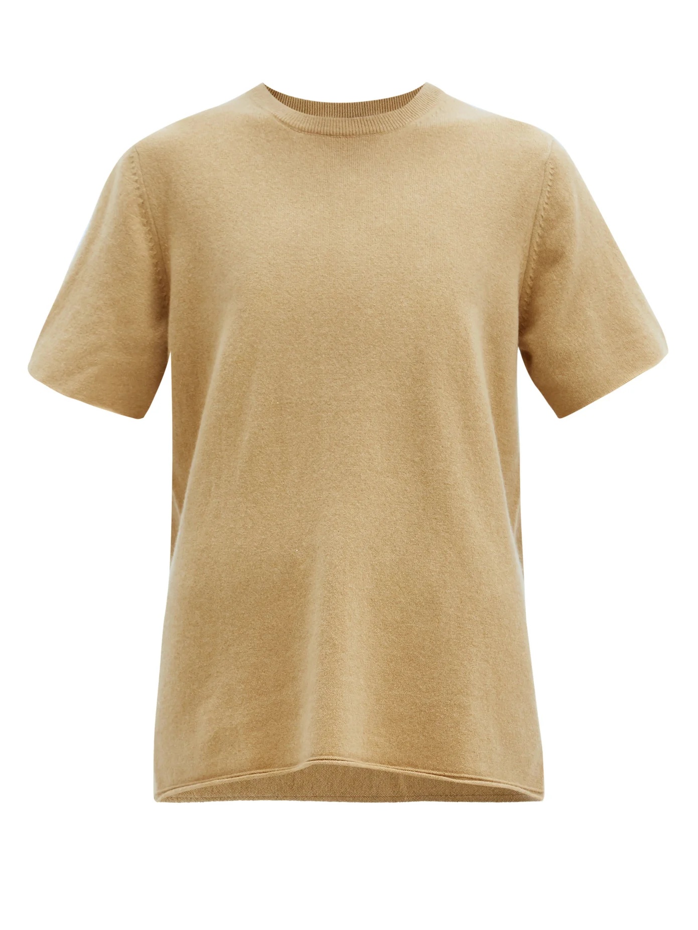 No. 64 oversized stretch-cashmere T-shirt - 1